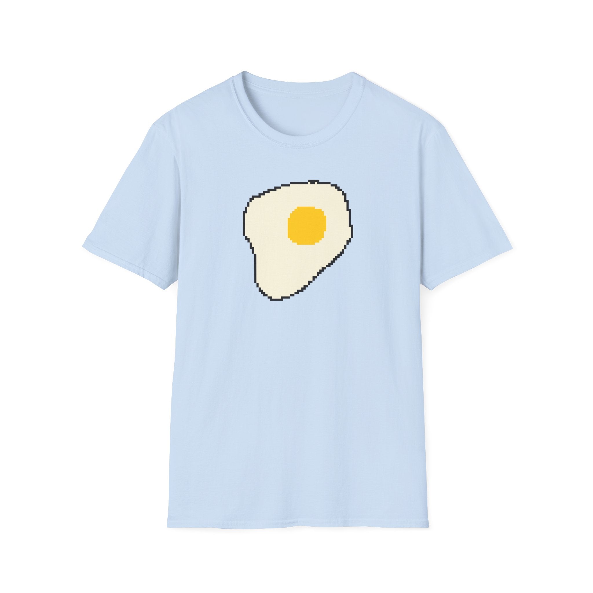 Pixel Fried Egg T-Shirt — Cute Retro Breakfast Graphic Tee