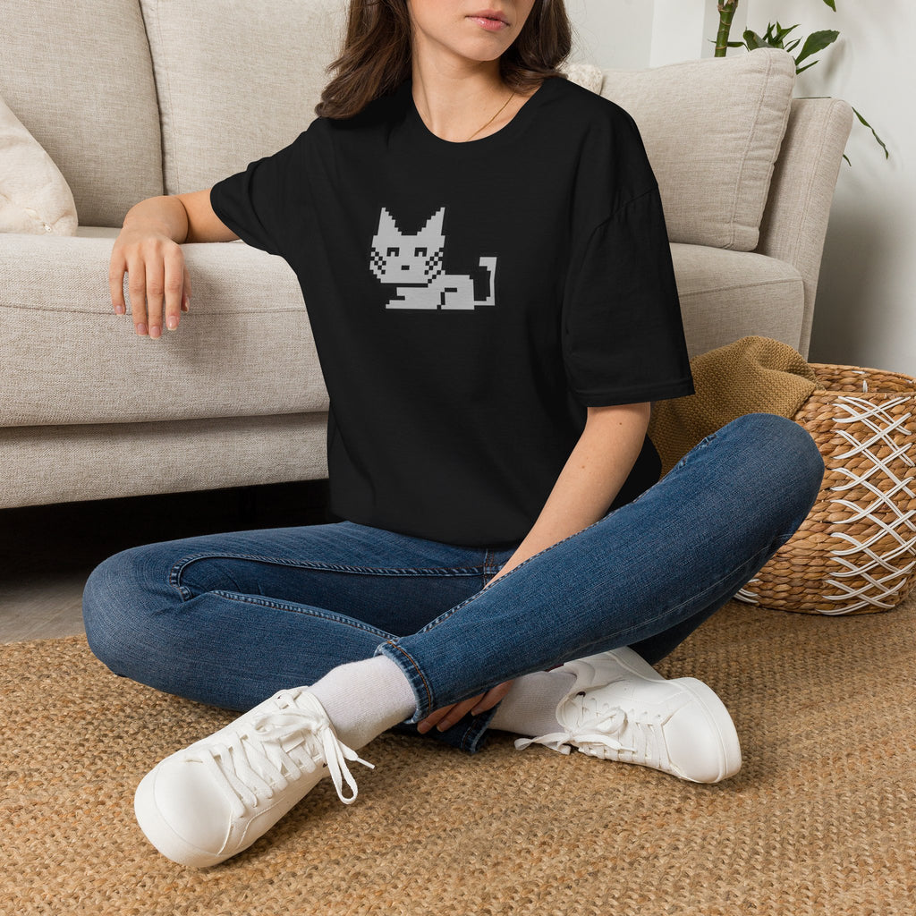 Pixel Cat T‑Shirt — Retro 8‑Bit Kitten Graphic Tee
