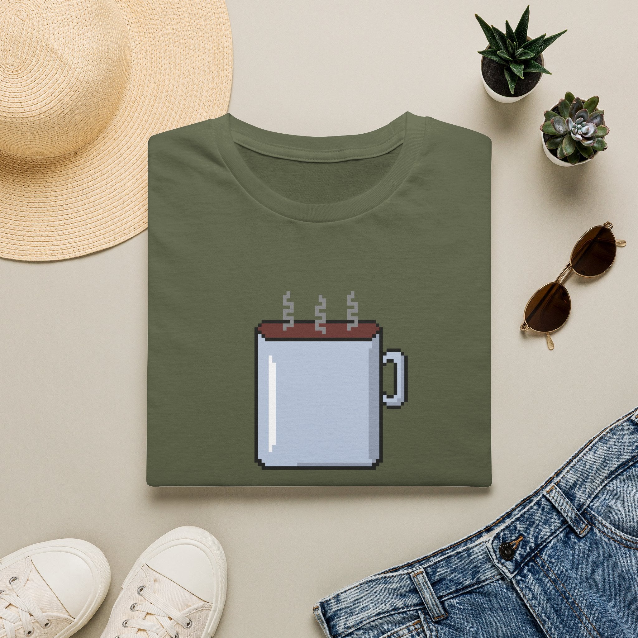 Pixel Coffee Mug T-Shirt