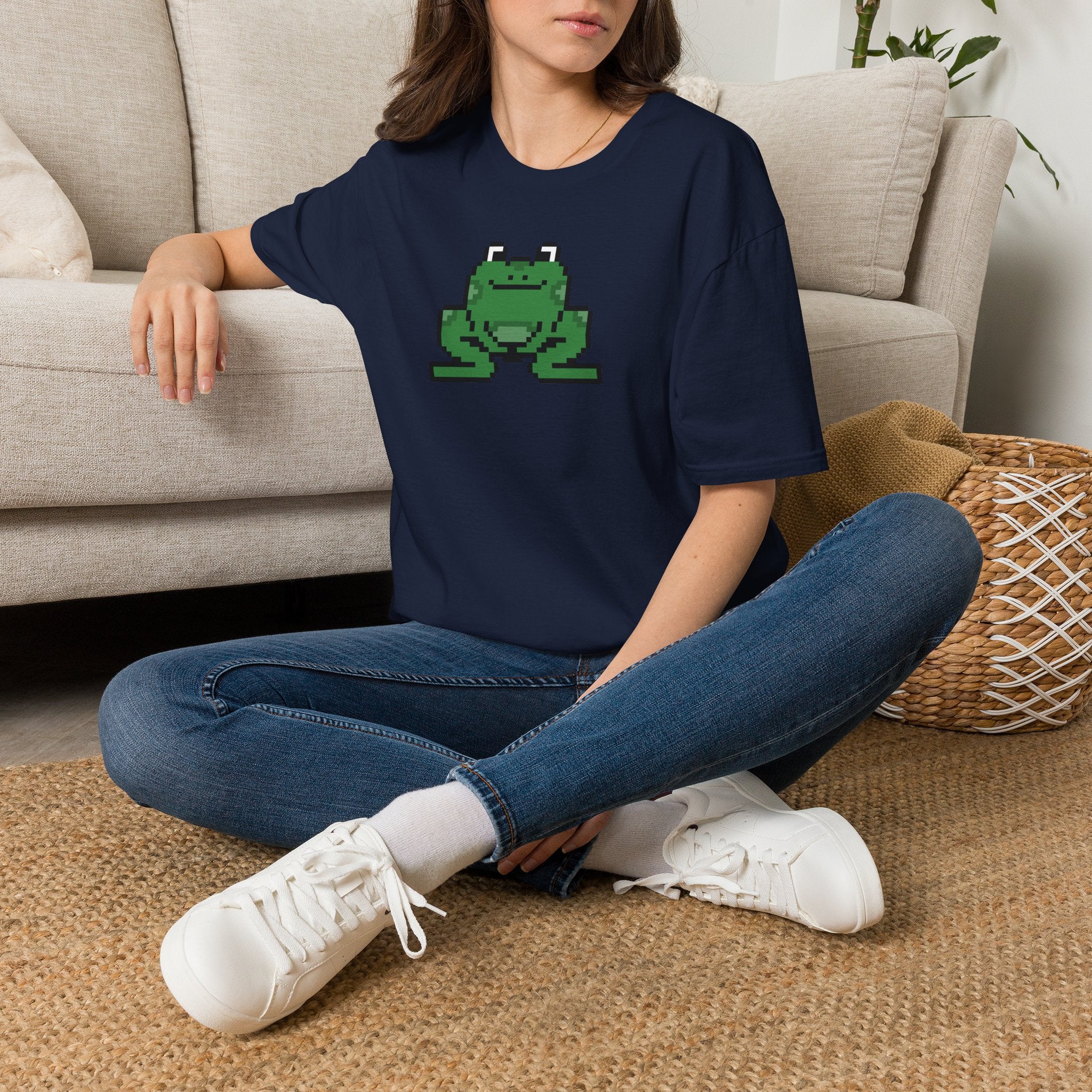 Pixel Frog T-Shirt — Cute Retro 8-Bit Frog Graphic Tee