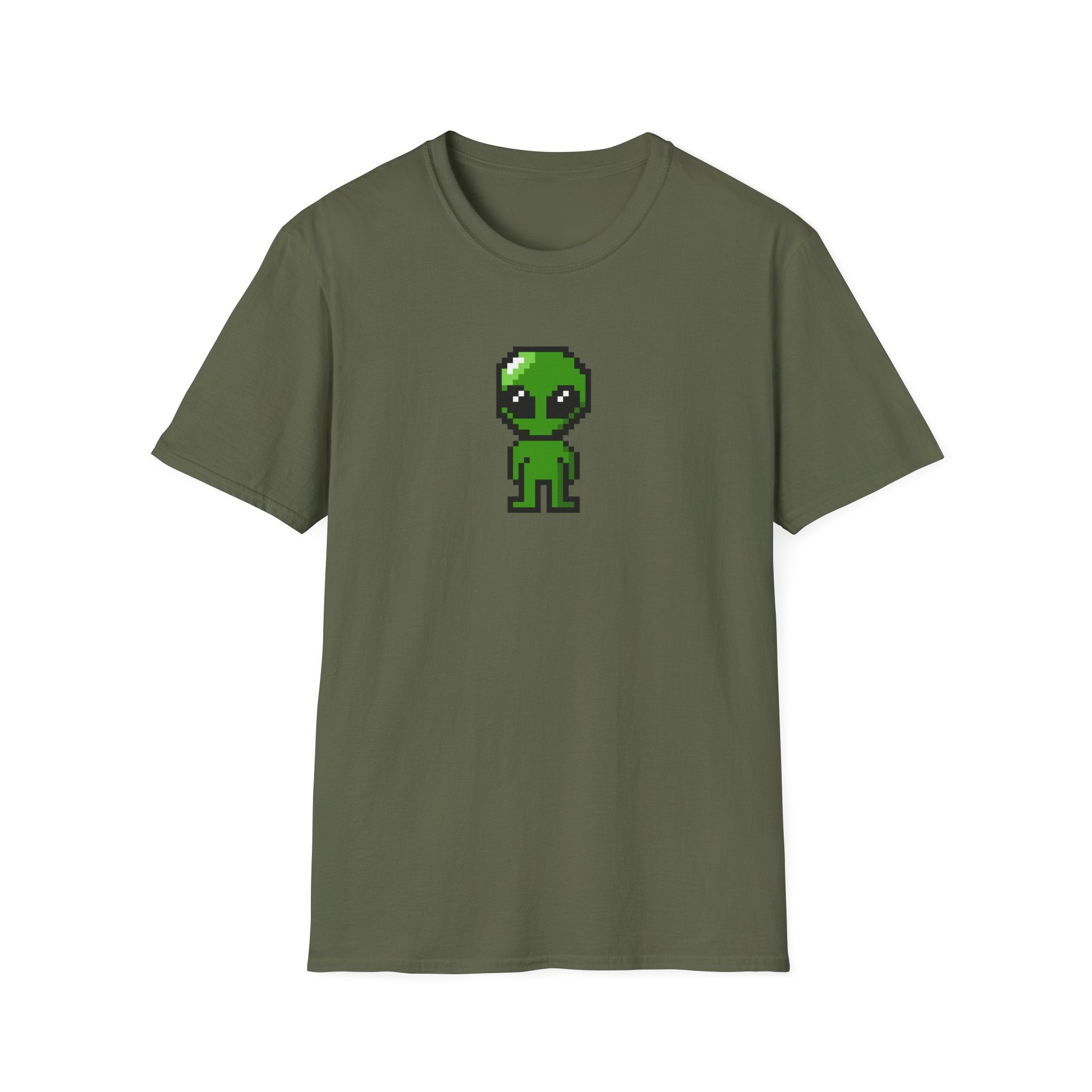 Pixel Alien Tee — Cute Retro 8‑Bit Green Alien T-Shirt