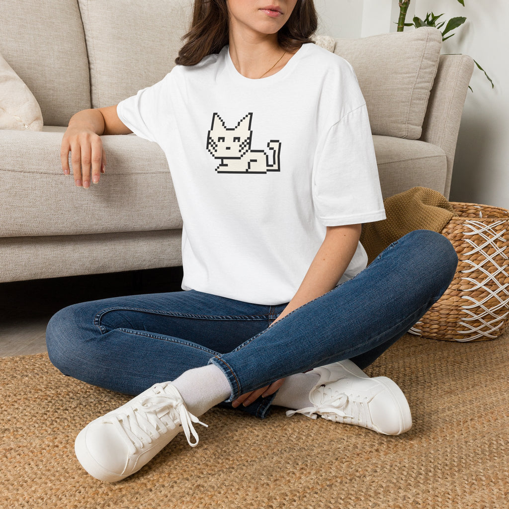 Pixel Cat T-Shirt — Cute Retro 8-Bit Kitten Tee
