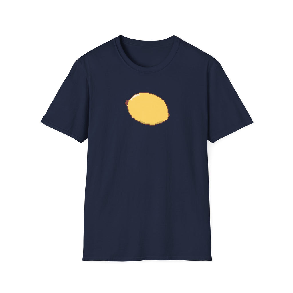 Pixel Lemon T-Shirt — Minimal Retro Fruit Tee