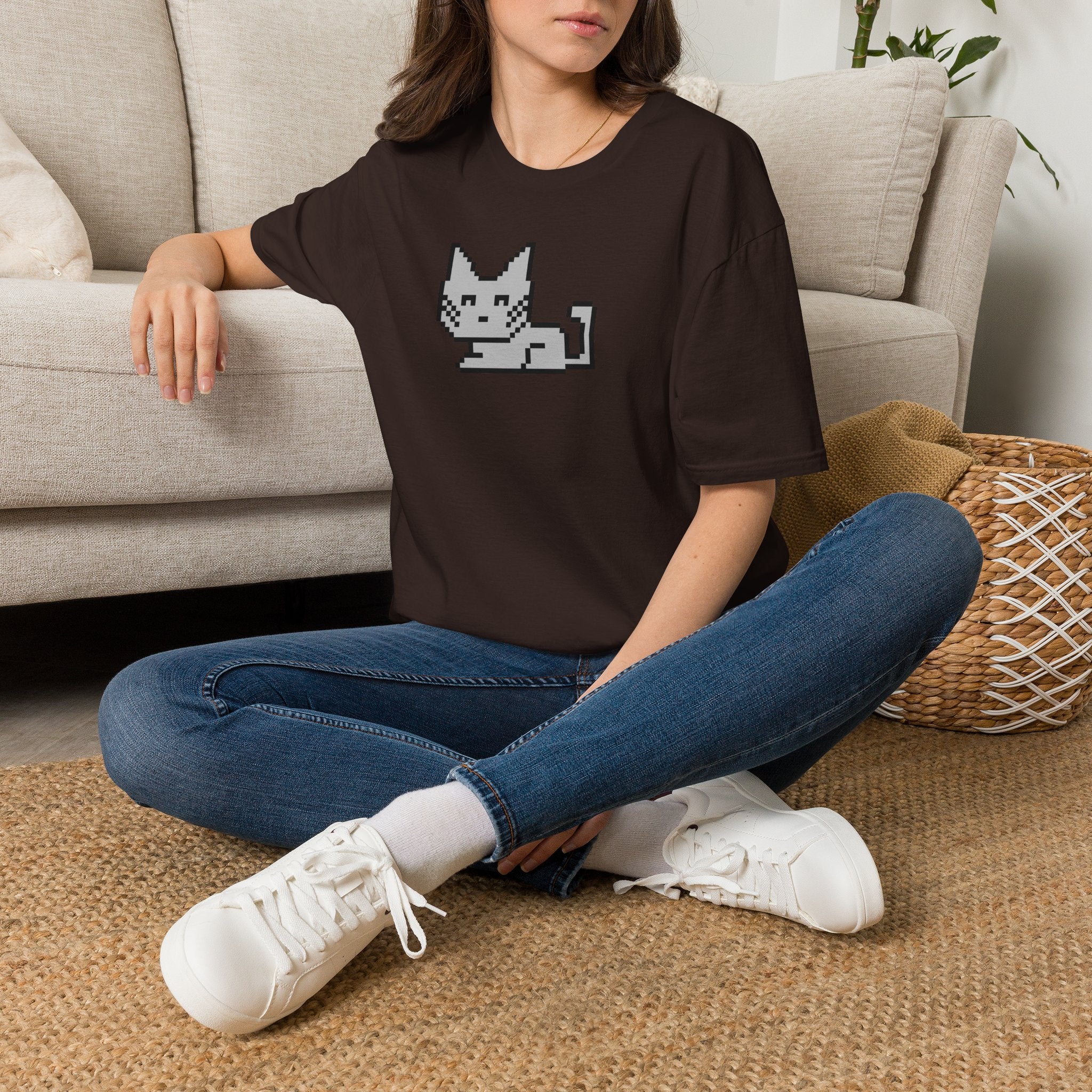 Pixel Cat T‑Shirt — Retro 8‑Bit Kitten Graphic Tee