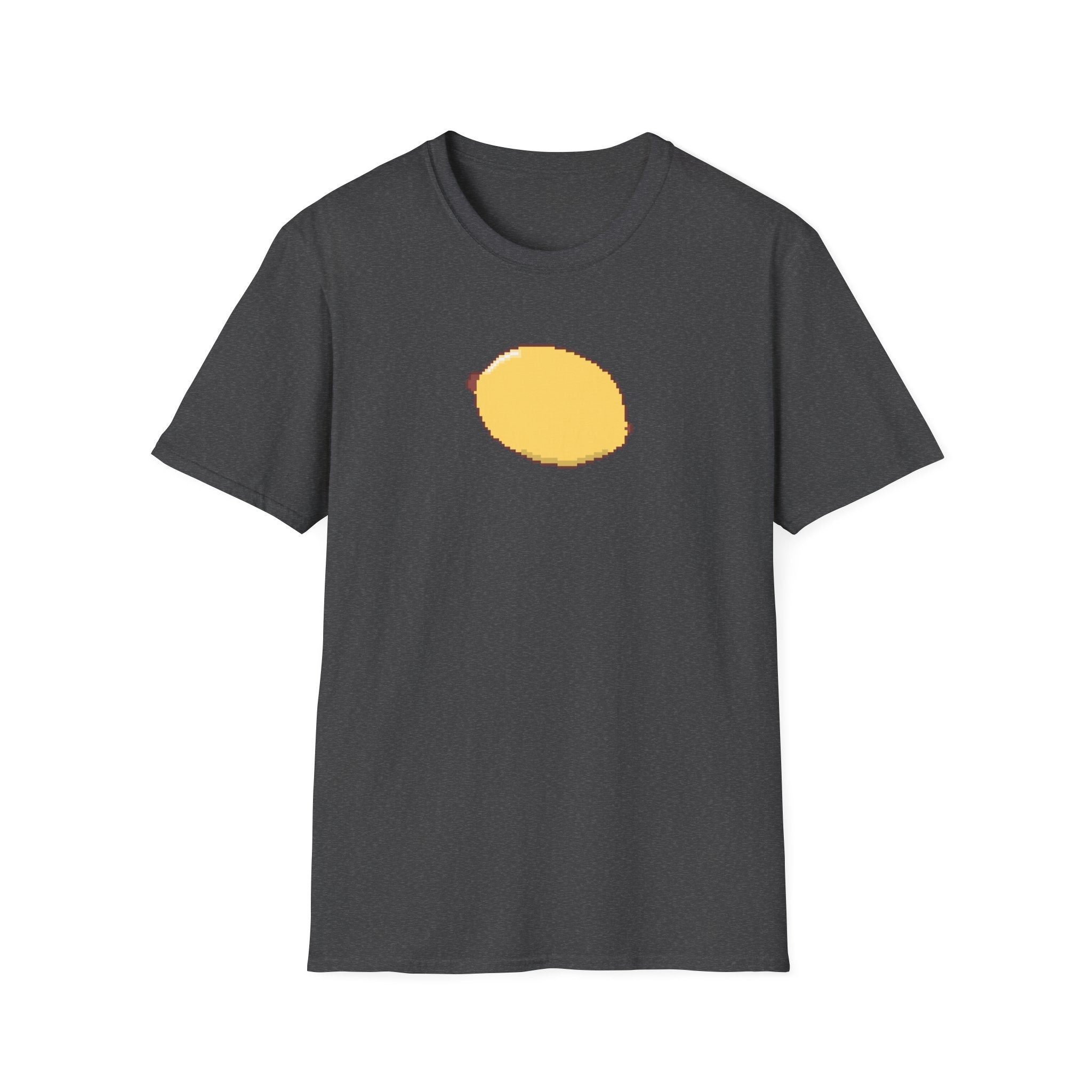 Pixel Lemon T-Shirt — Minimal Retro Fruit Tee