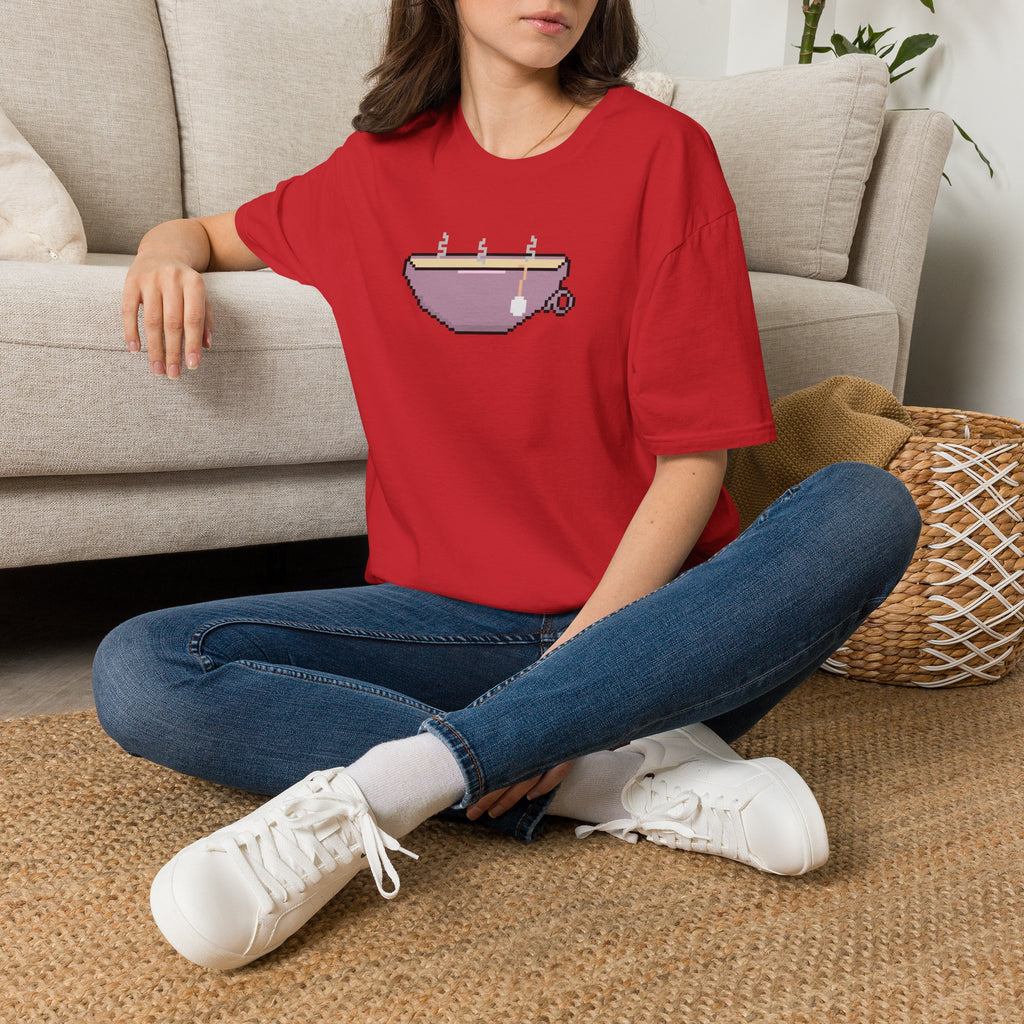 T-Shirt — Pixel Art Tea Cup Graphic Tee