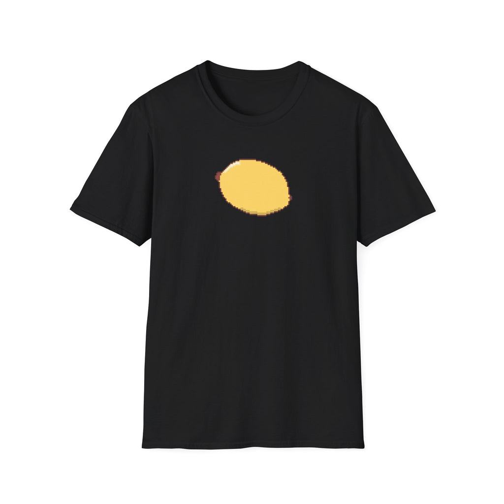 Pixel Lemon T-Shirt — Minimal Retro Fruit Tee