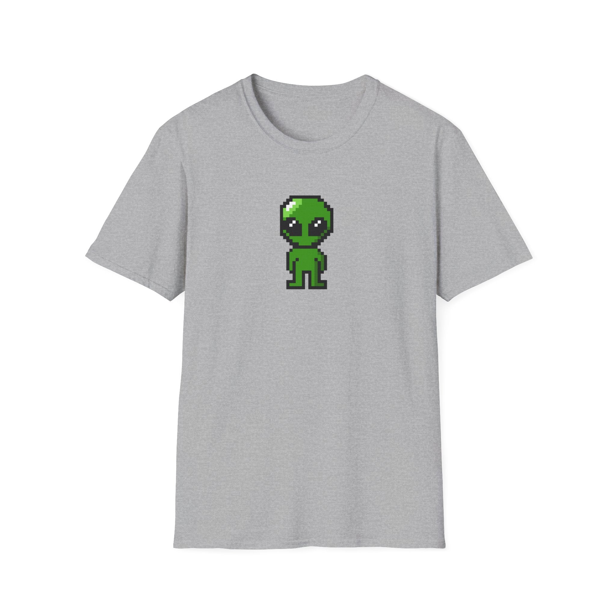 Pixel Alien Tee — Cute Retro 8‑Bit Green Alien T-Shirt