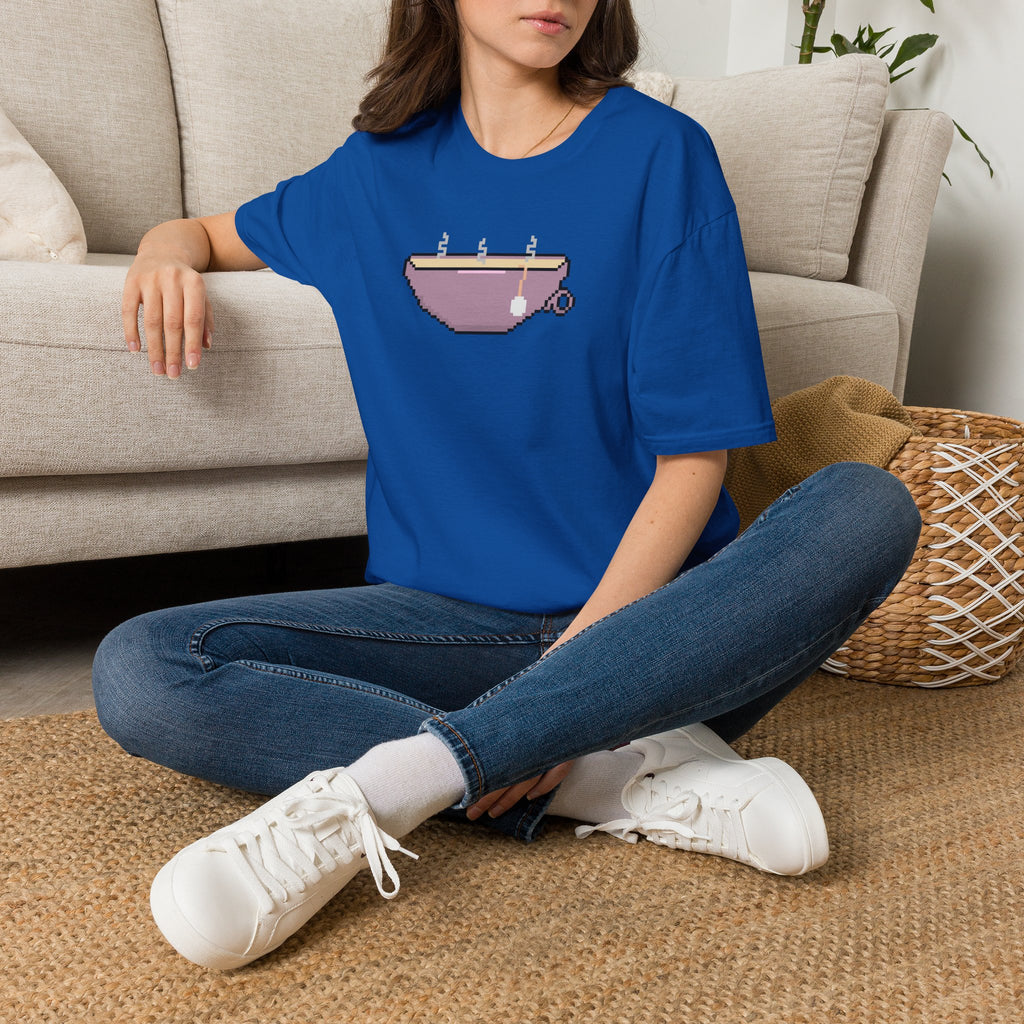 T-Shirt — Pixel Art Tea Cup Graphic Tee
