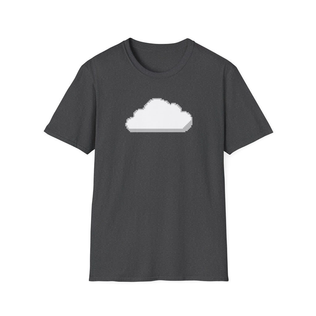 Pixel Cloud T-Shirt — Minimal Retro Gaming Cloud Tee