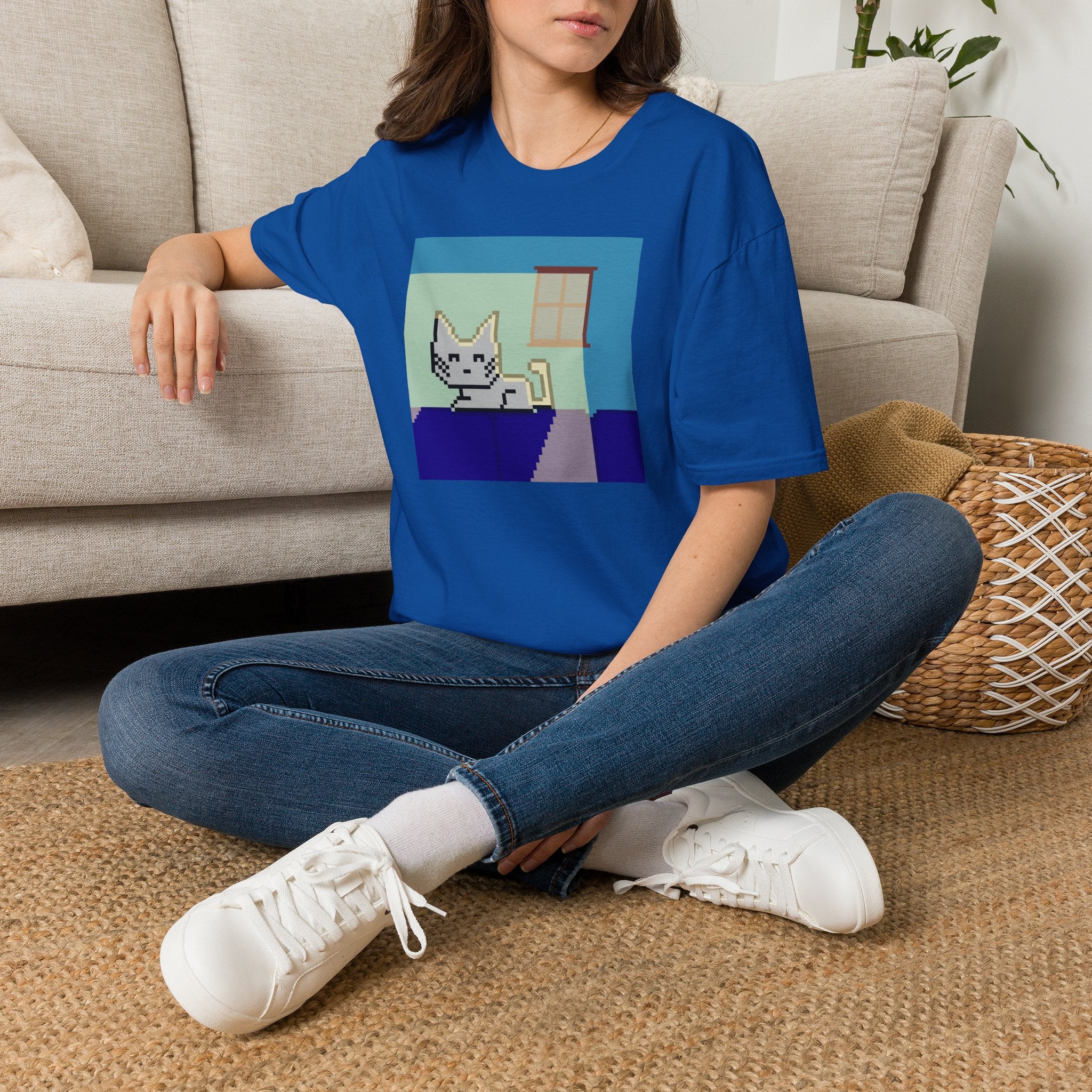 Pixel Cat Tee — Retro 8‑Bit Cat Graphic T‑Shirt