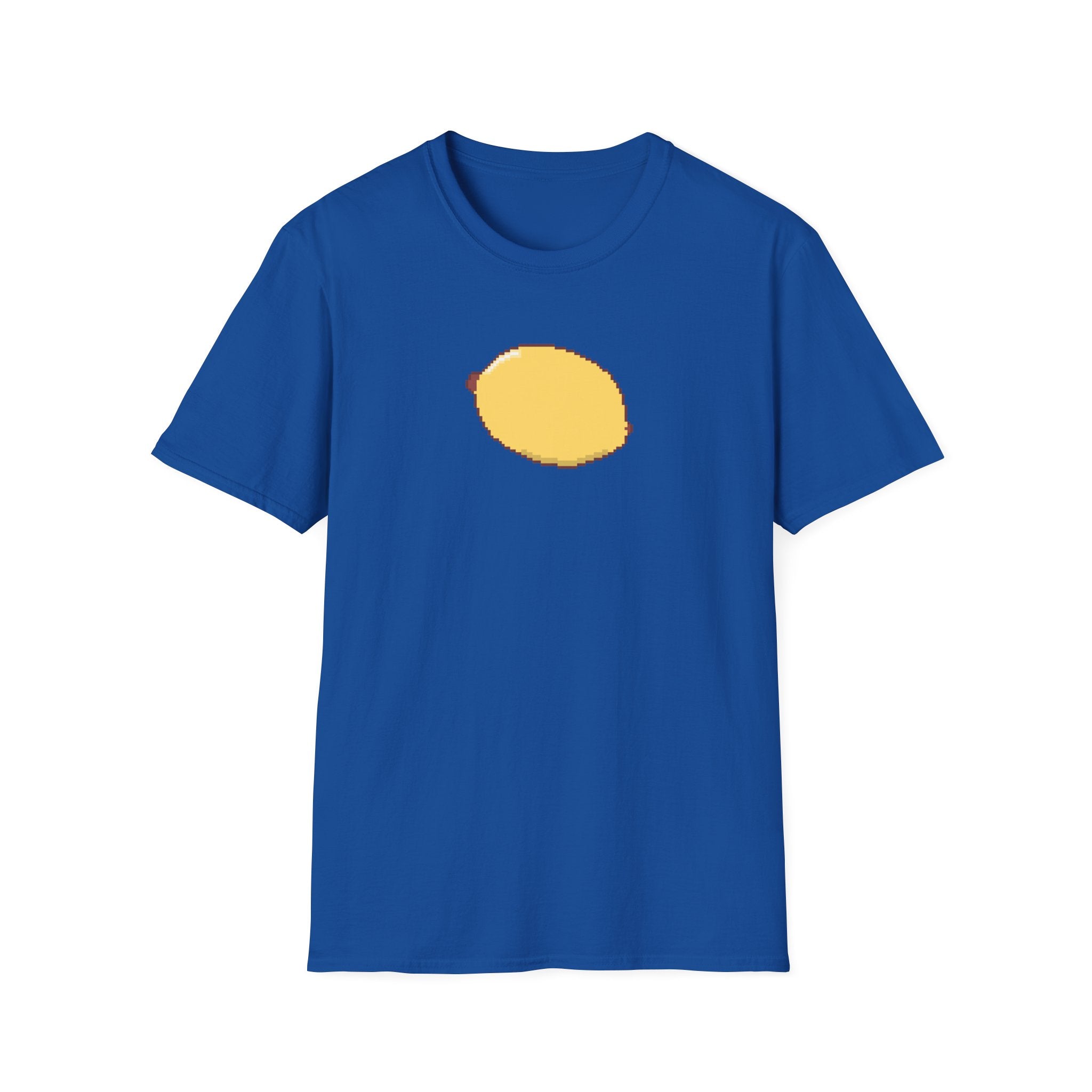 Pixel Lemon T-Shirt — Minimal Retro Fruit Tee