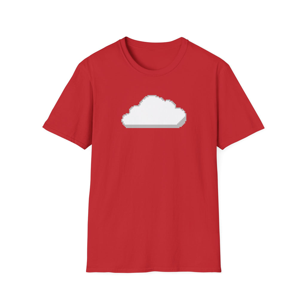 Pixel Cloud T-Shirt — Minimal Retro Gaming Cloud Tee
