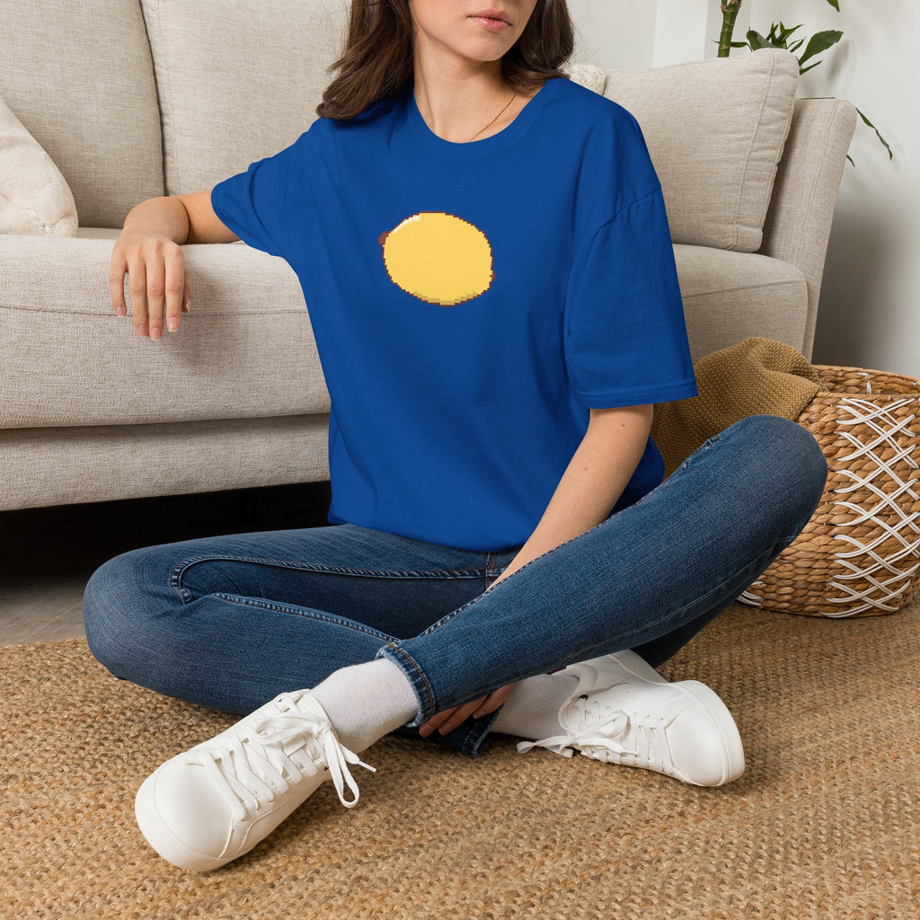 Pixel Lemon T-Shirt — Minimal Retro Fruit Tee
