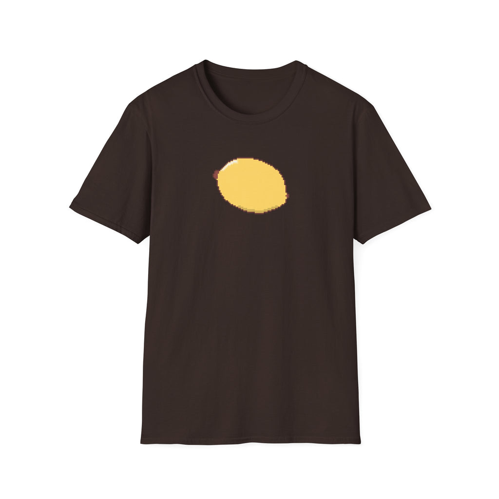 Pixel Lemon T-Shirt — Minimal Retro Fruit Tee
