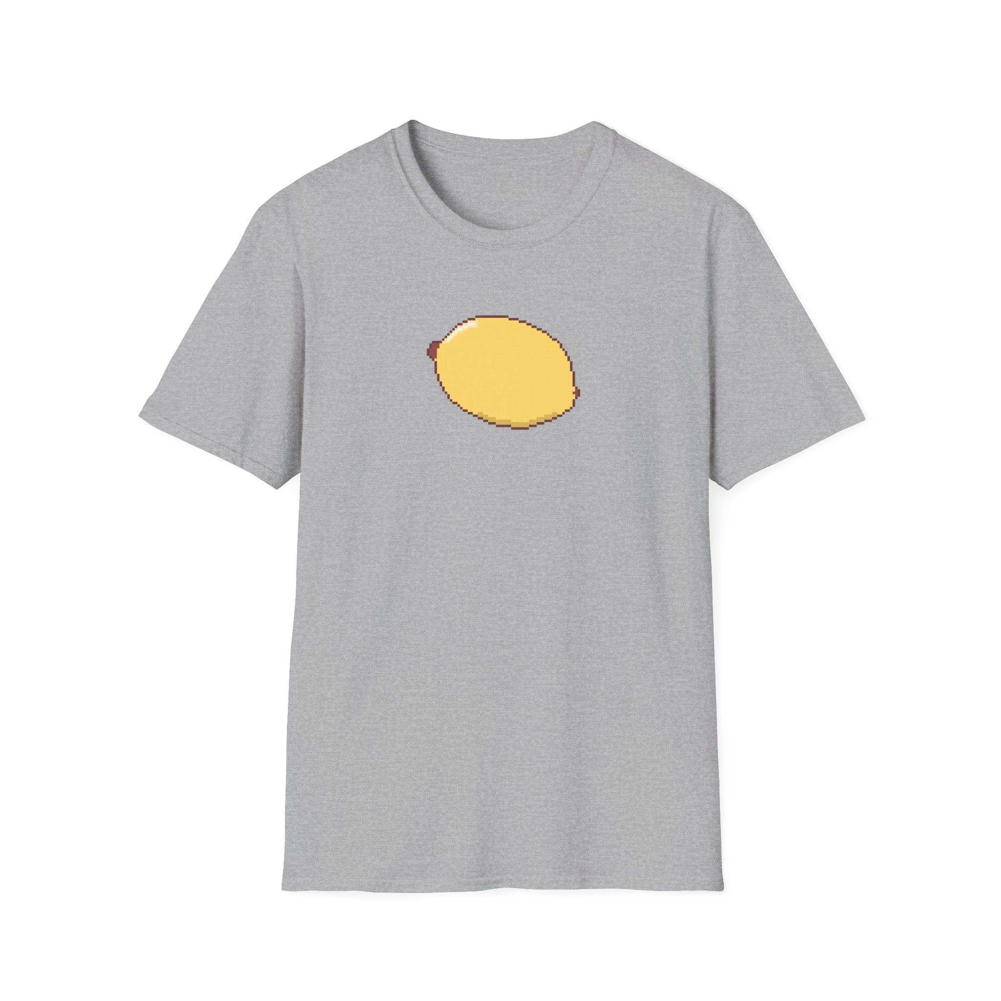 Pixel Lemon T-Shirt — Minimal Retro Fruit Tee