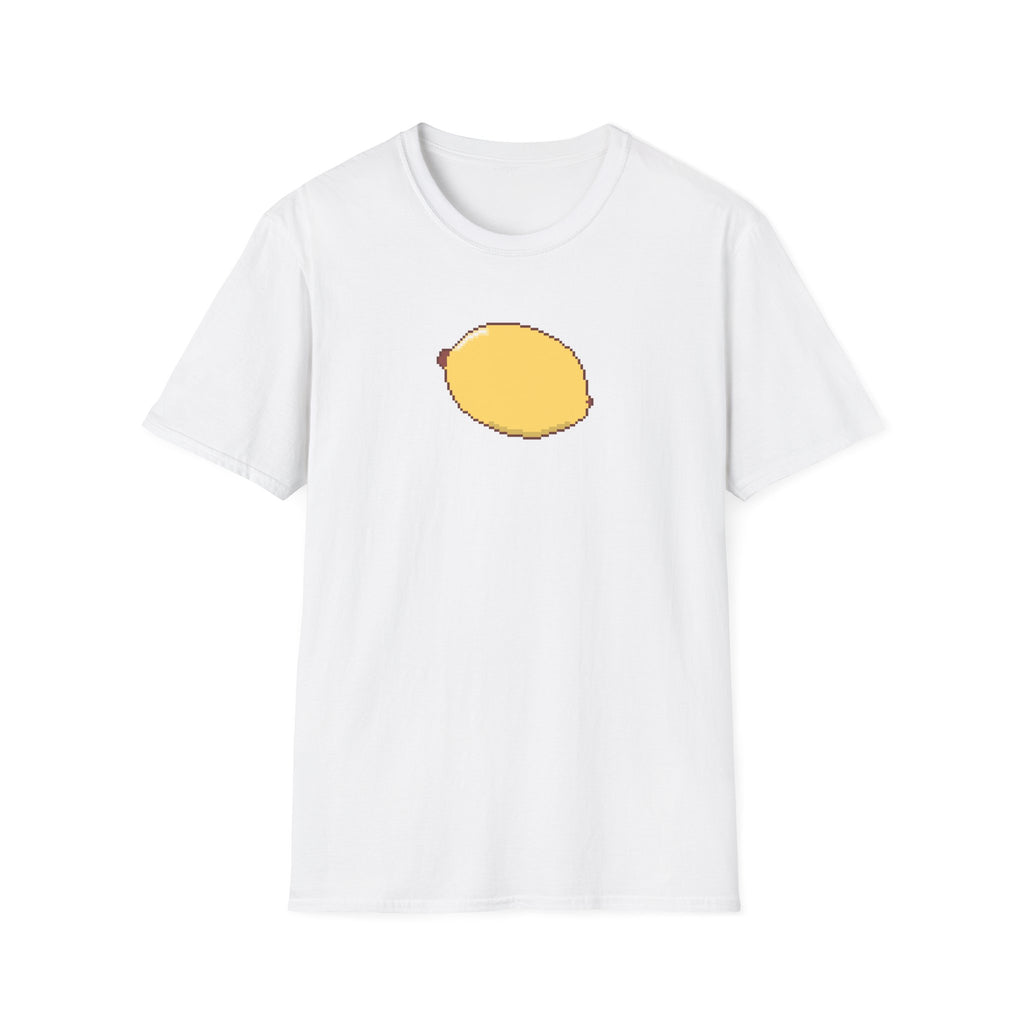 Pixel Lemon T-Shirt — Minimal Retro Fruit Tee