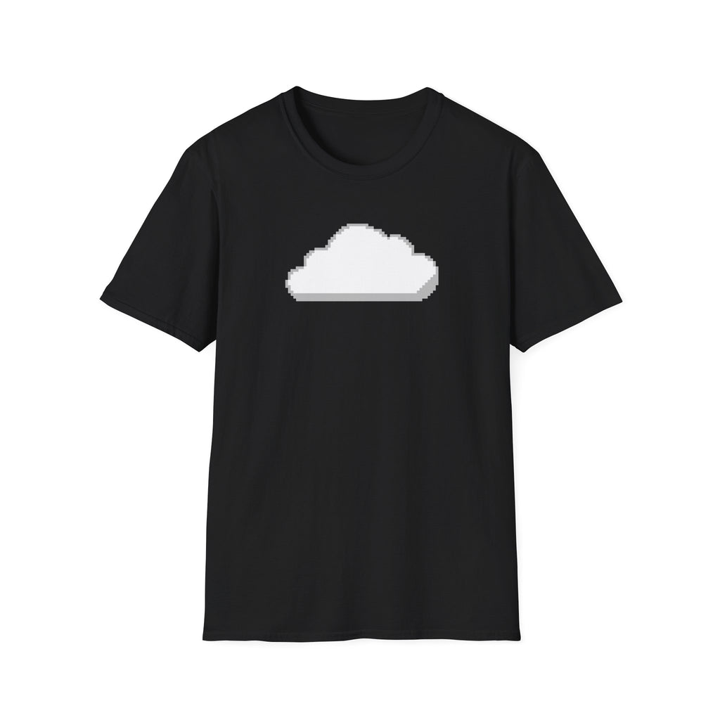 Pixel Cloud T-Shirt — Minimal Retro Gaming Cloud Tee