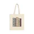 Book Stack Canvas Tote — Cute Cozy Reading Library Bag