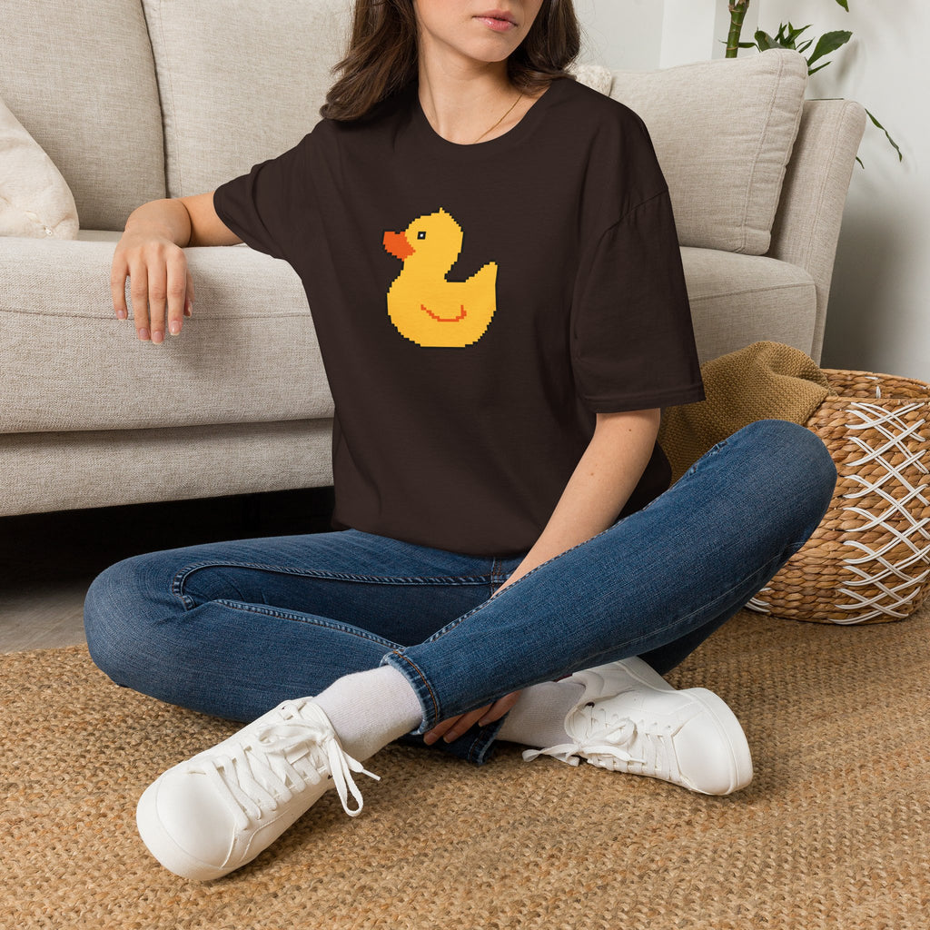 Duck Pixel Tee — Cute Retro Rubber Duck T-Shirt