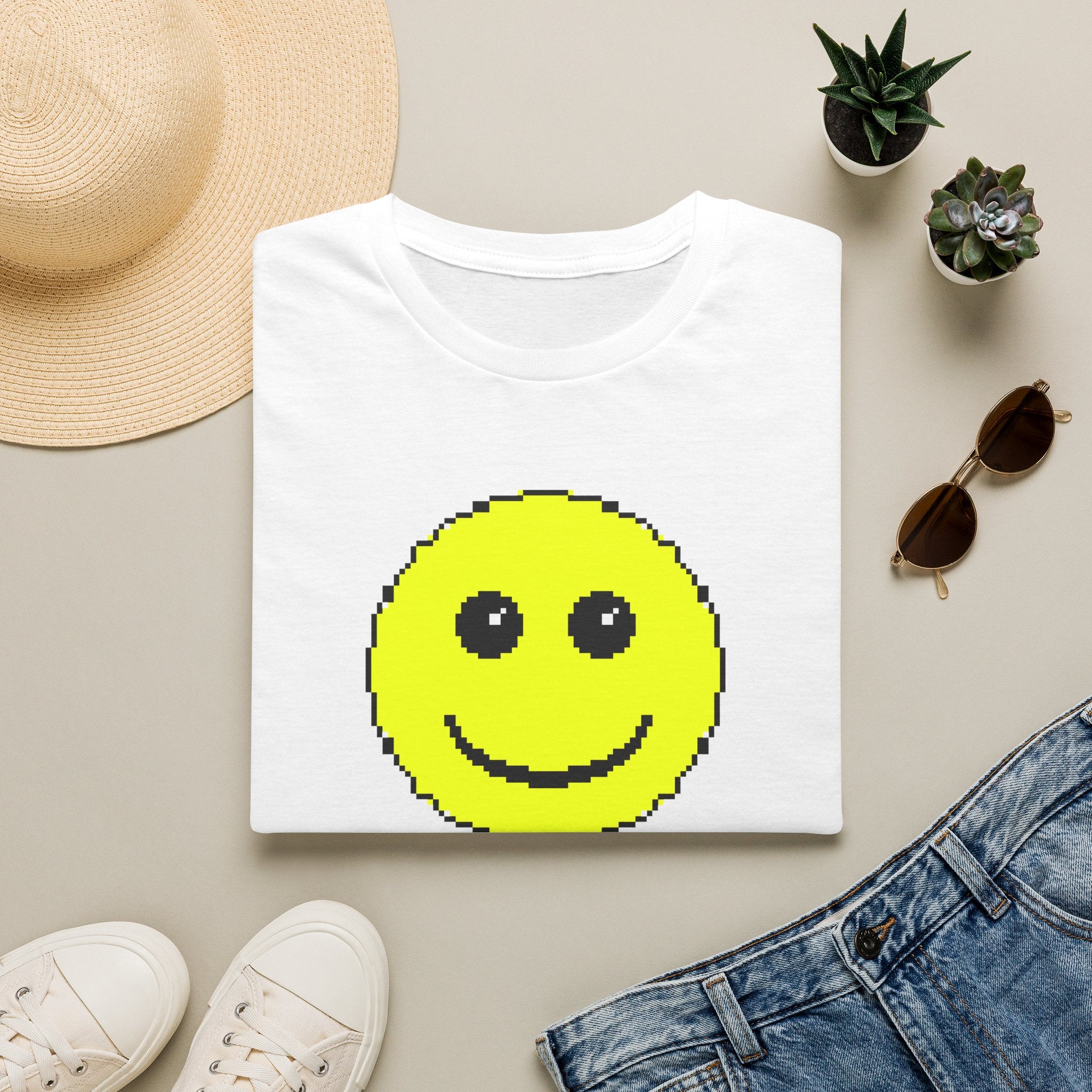 Pixel Smiley T-Shirt — Retro 8‑Bit Happy Face Tee