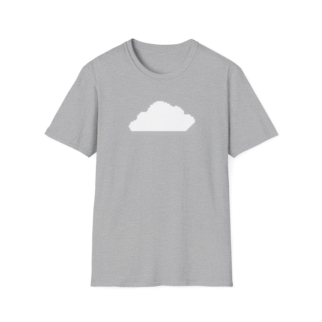Pixel Cloud T-Shirt — Minimal Retro Gaming Cloud Tee