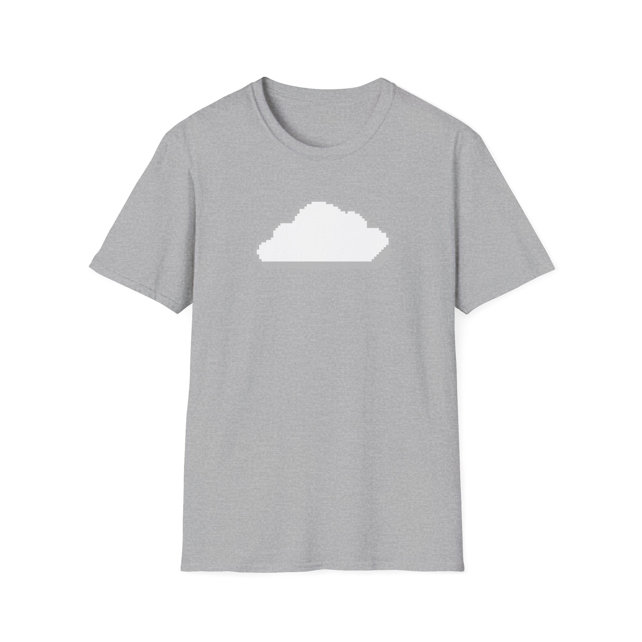 Pixel Cloud T-Shirt — Minimal Retro Gaming Cloud Tee