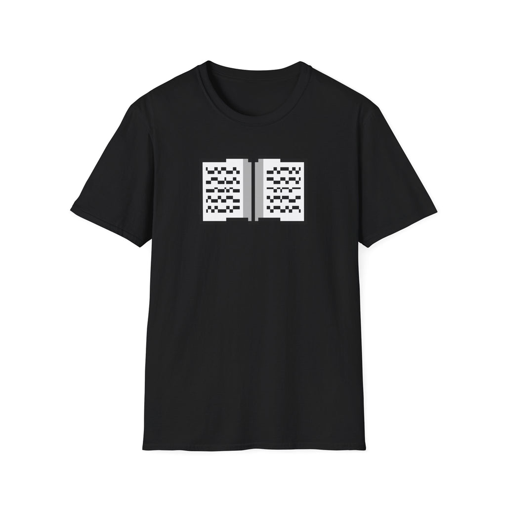 Book Pixel Art T-Shirt — Retro Reading Graphic Tee for Book Lovers