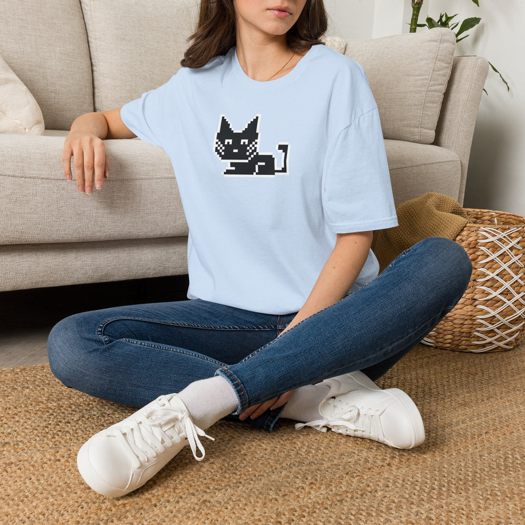 Pixel Cat T-Shirt — Cute Retro 8-Bit Cat Graphic Tee
