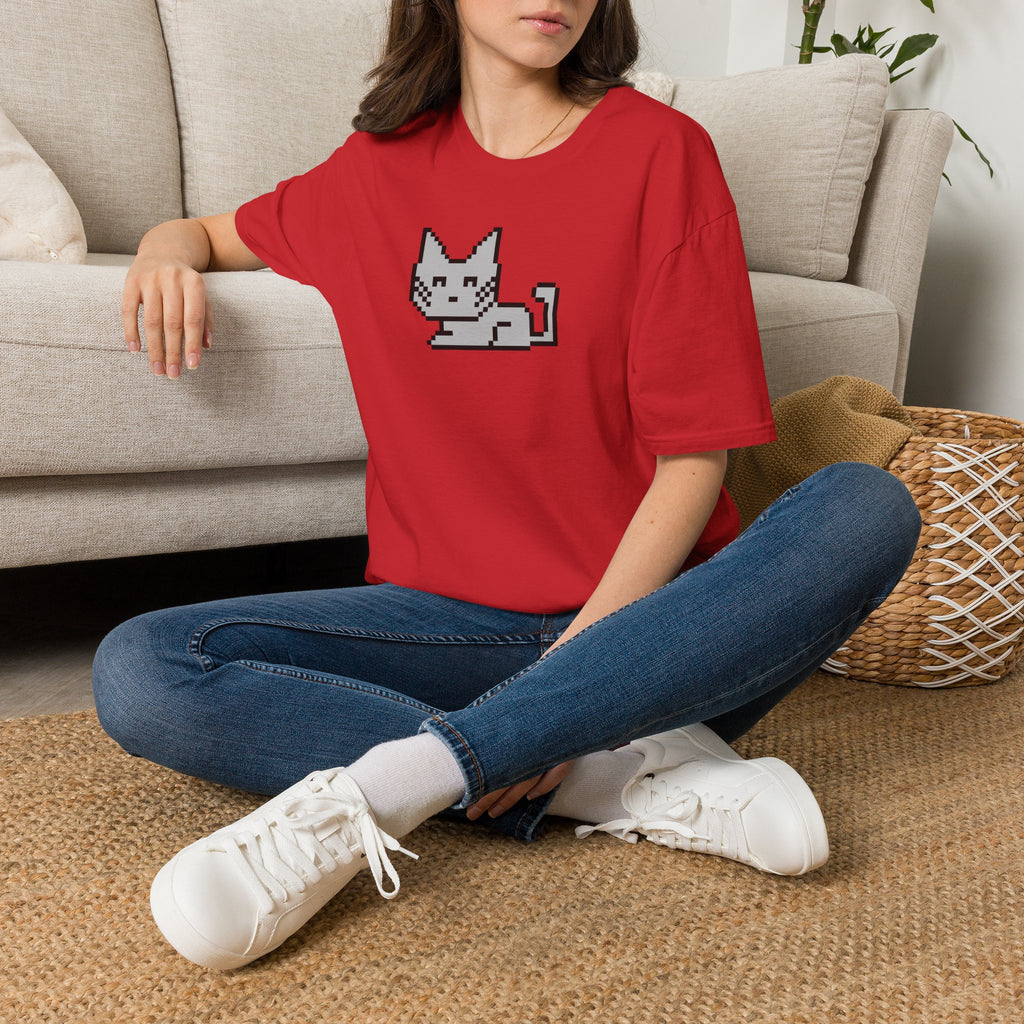 Pixel Cat T‑Shirt — Retro 8‑Bit Kitten Graphic Tee