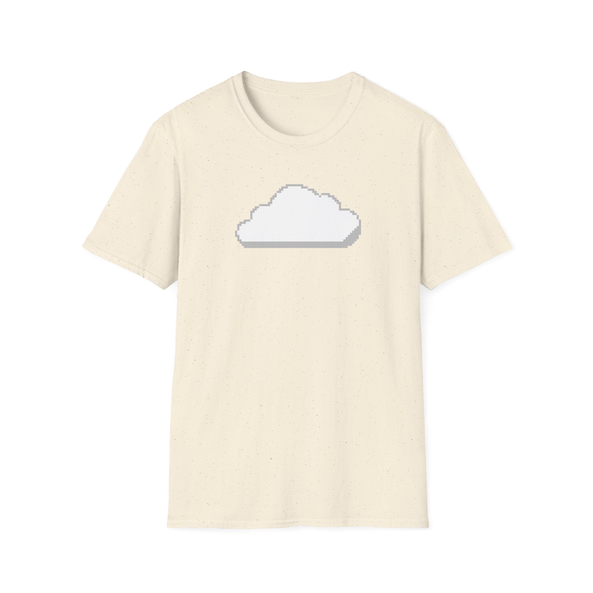 Pixel Cloud T-Shirt — Minimal Retro Gaming Cloud Tee