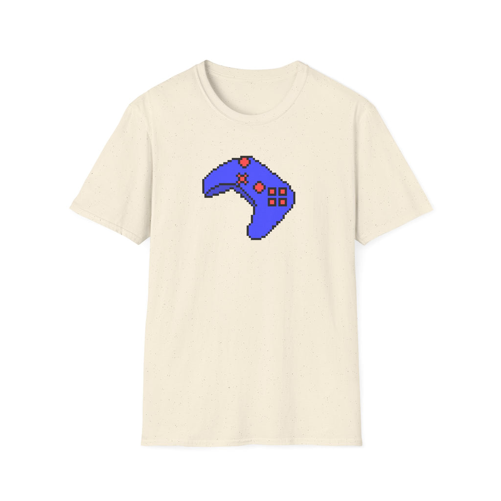 Pixel Blue Gamepad T-Shirt — Retro Gamer Controller Tee