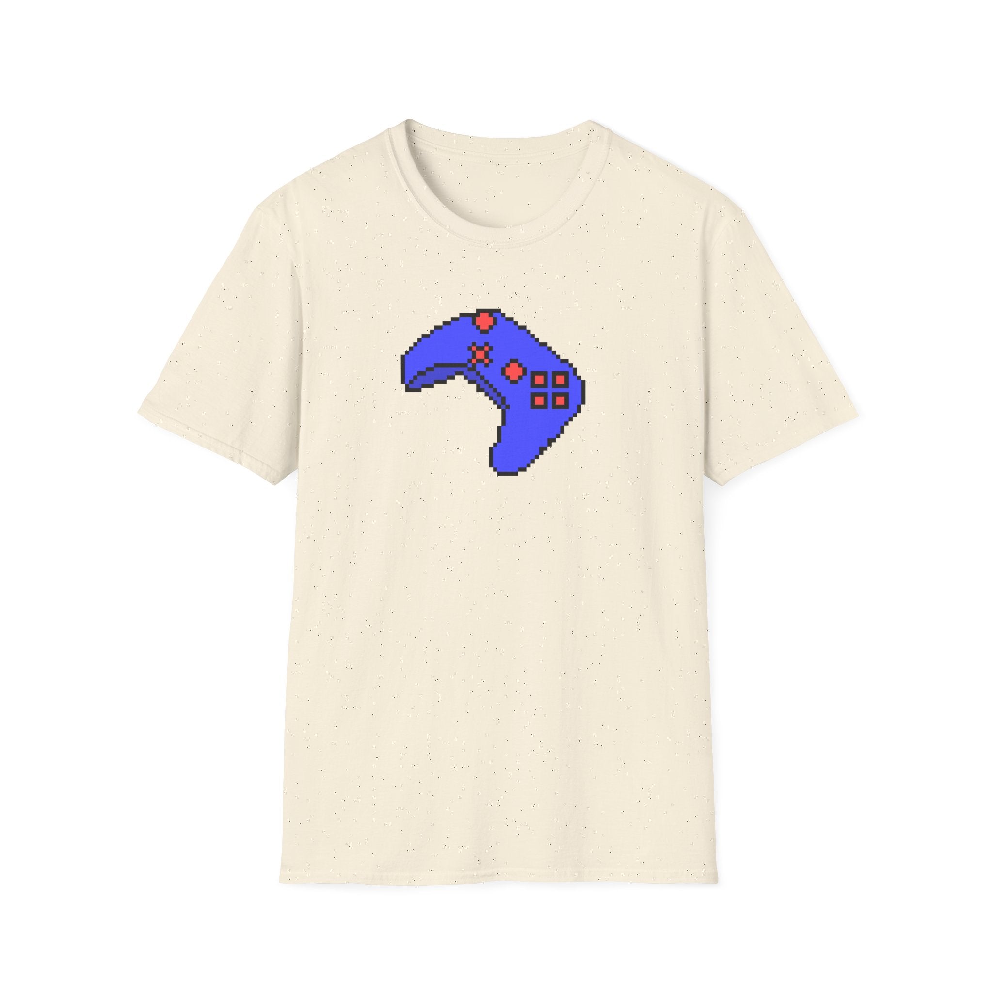 Pixel Blue Gamepad T-Shirt — Retro Gamer Controller Tee