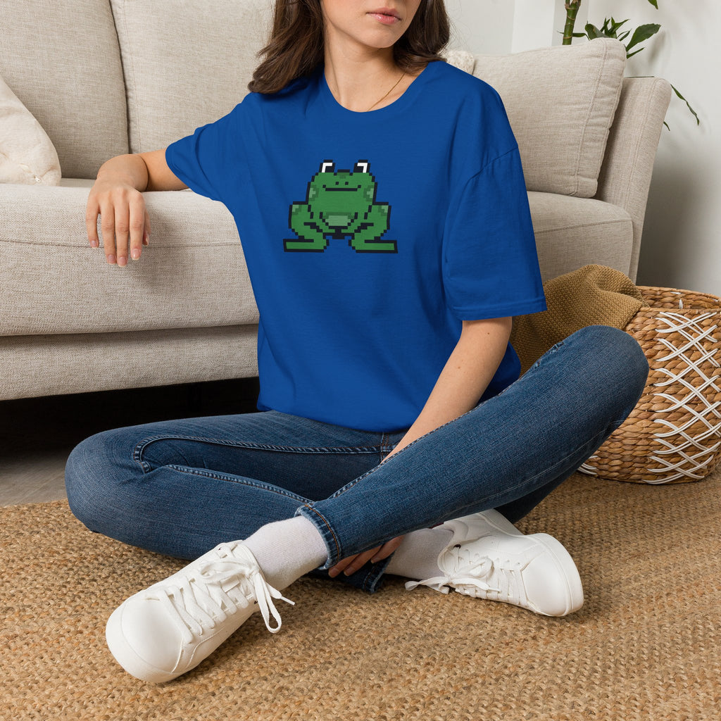 Pixel Frog T-Shirt — Cute Retro 8-Bit Frog Graphic Tee