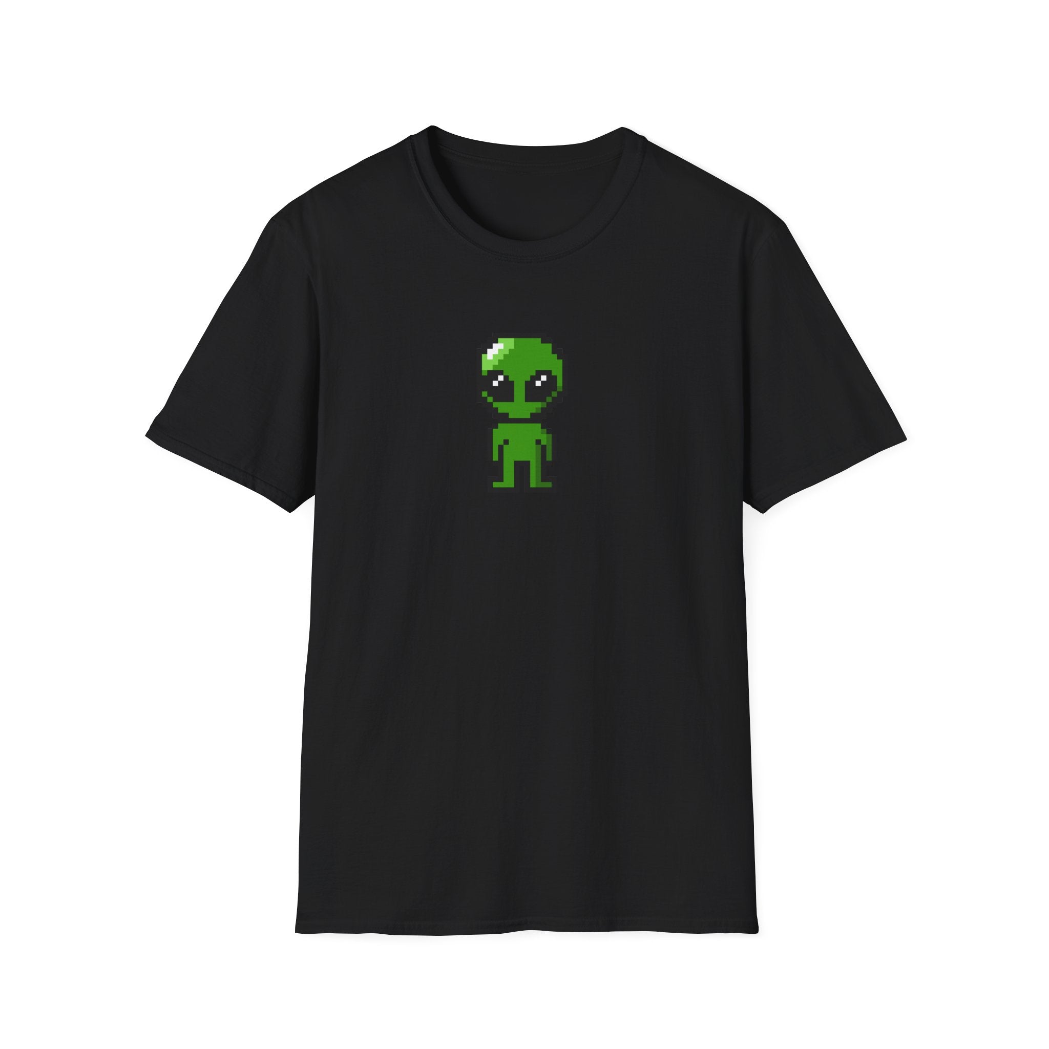 Pixel Alien Tee — Cute Retro 8‑Bit Green Alien T-Shirt