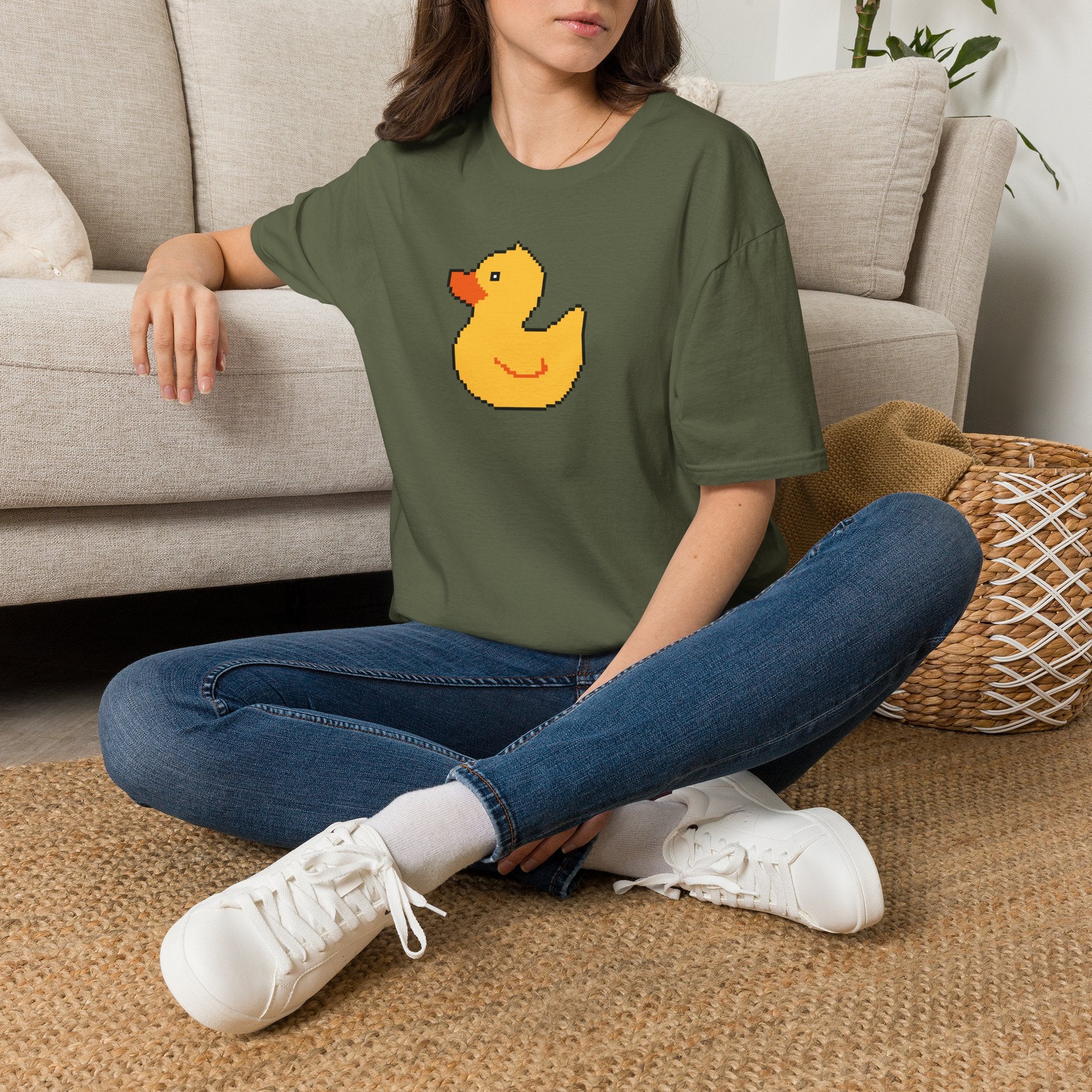 Duck Pixel Tee — Cute Retro Rubber Duck T-Shirt