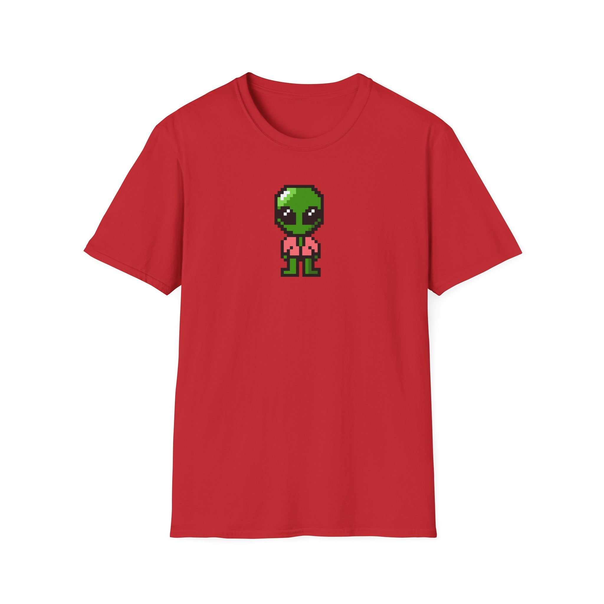 Pixel Alien T‑Shirt — Cute Retro Gamer Alien Graphic Tee