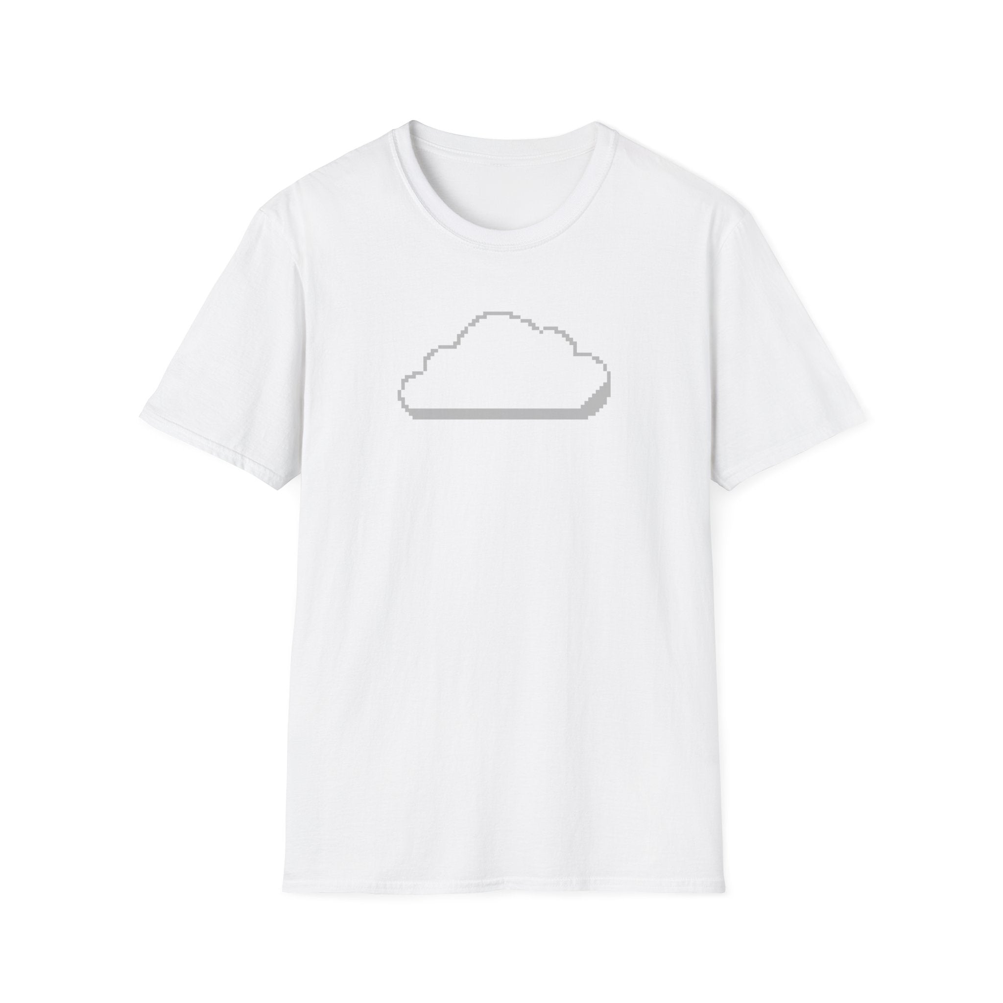 Pixel Cloud T-Shirt — Minimal Retro Gaming Cloud Tee