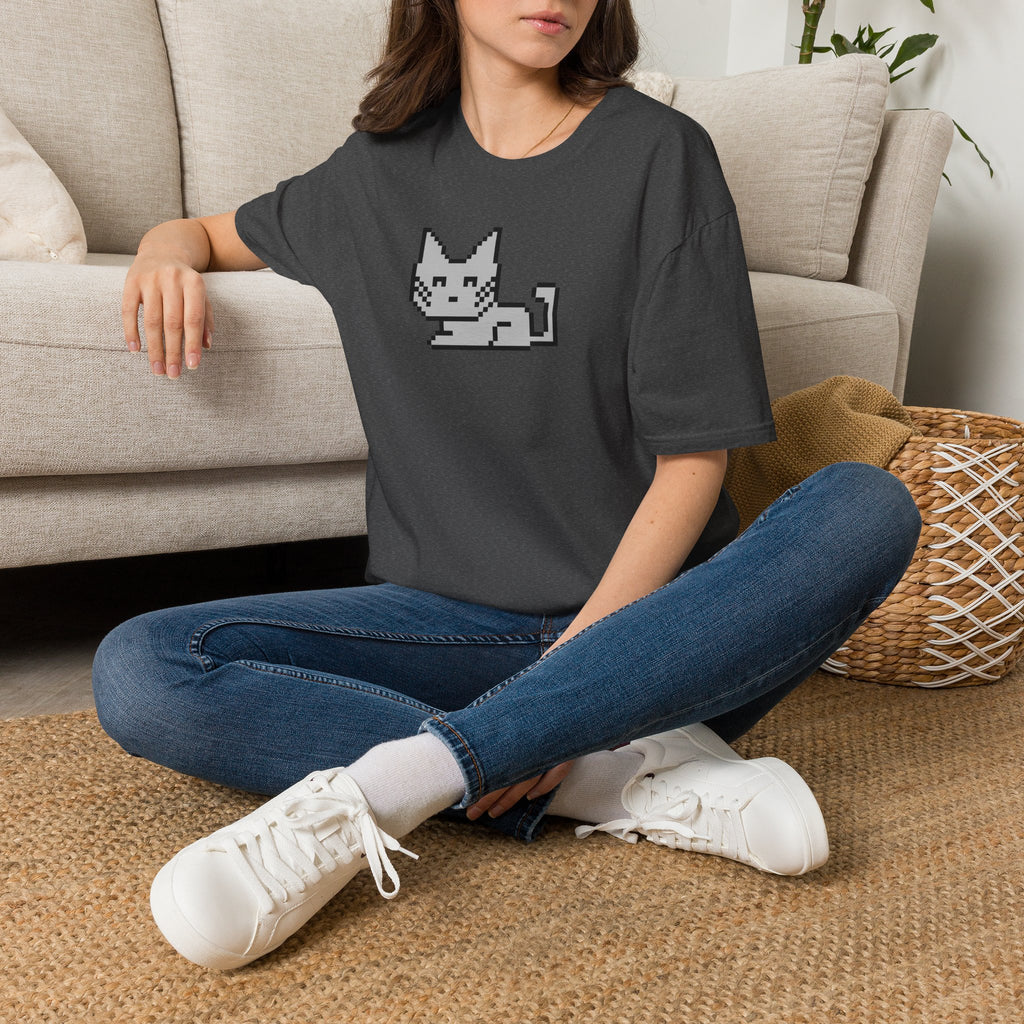 Pixel Cat T‑Shirt — Retro 8‑Bit Kitten Graphic Tee