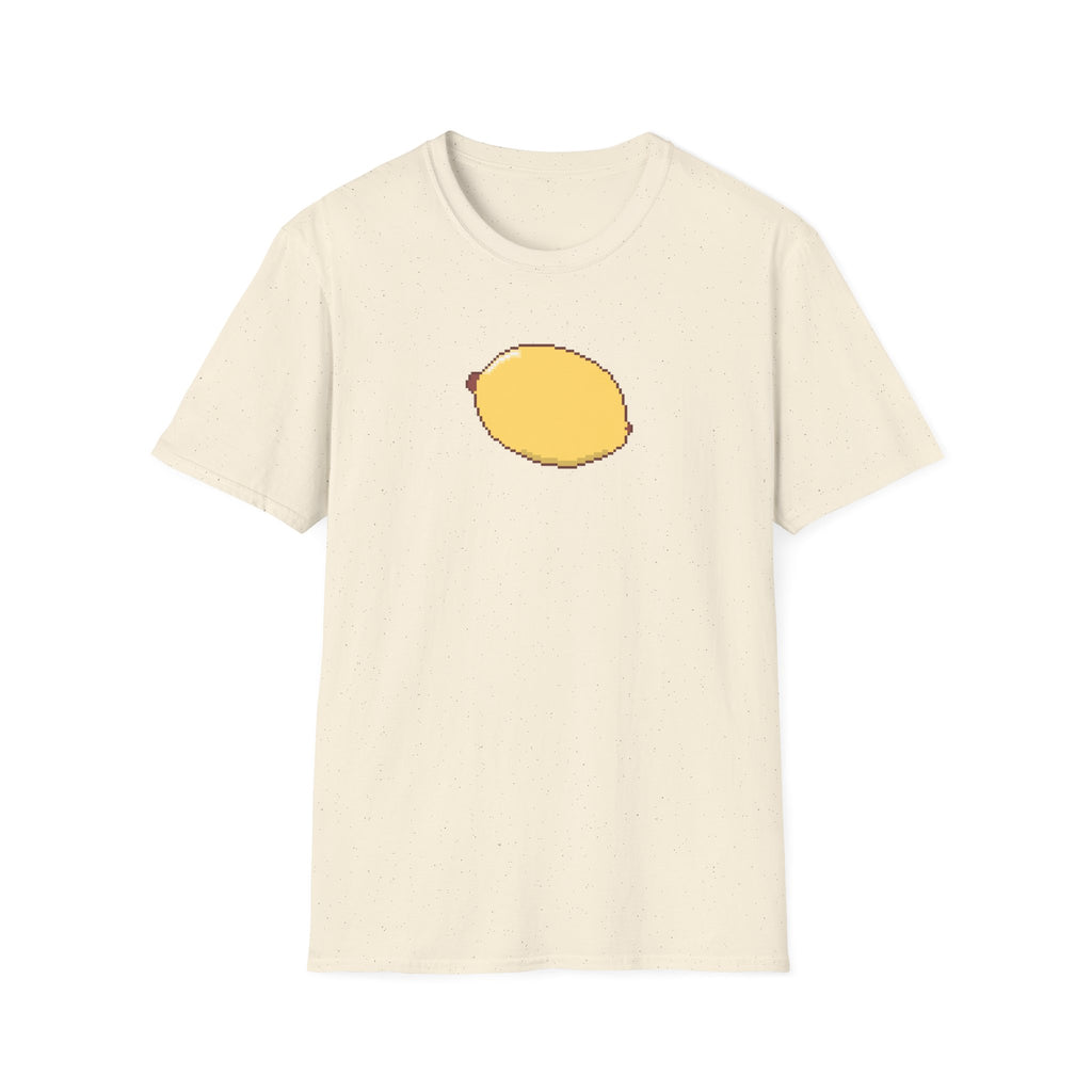 Pixel Lemon T-Shirt — Minimal Retro Fruit Tee