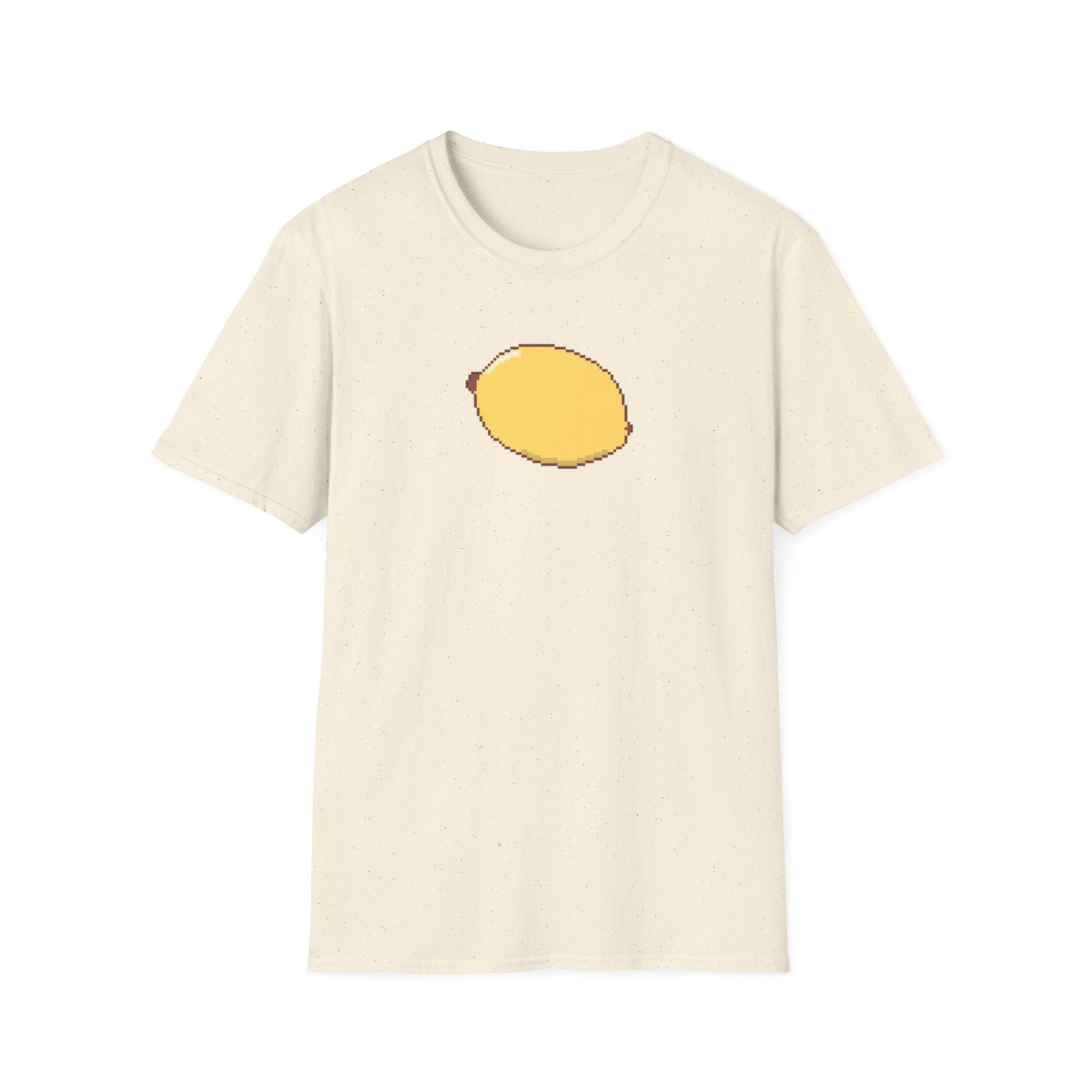 Pixel Lemon T-Shirt — Minimal Retro Fruit Tee