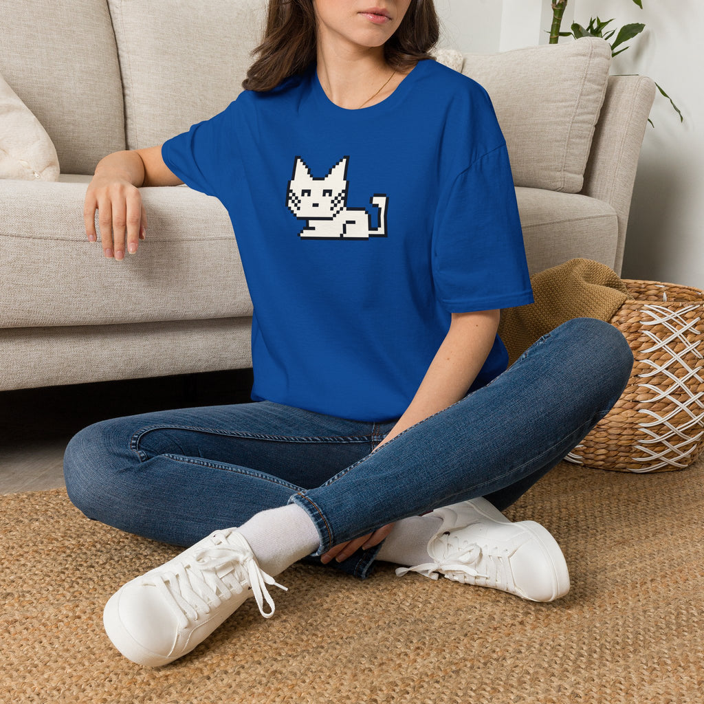 Pixel Cat T-Shirt — Cute Retro 8-Bit Kitten Tee