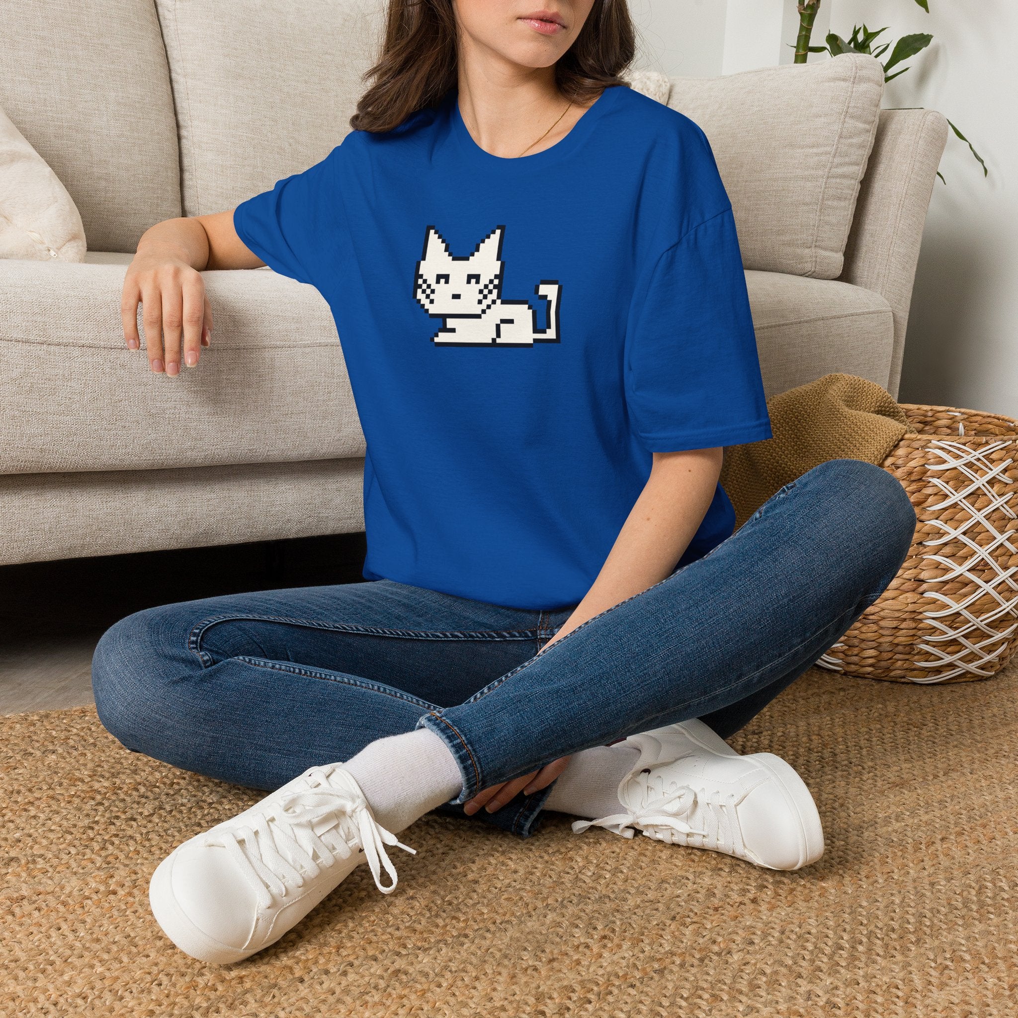 Pixel Cat T-Shirt — Cute Retro 8-Bit Kitten Tee