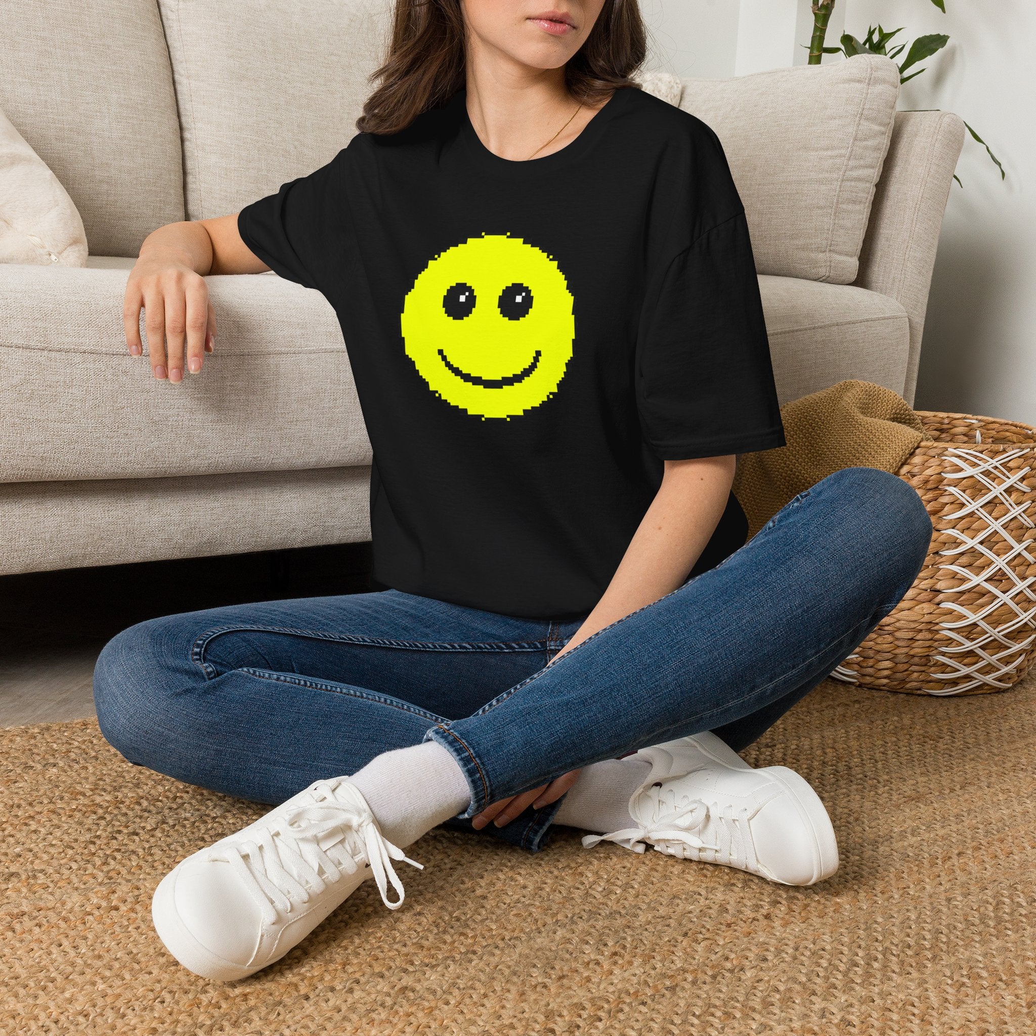 Pixel Smiley T-Shirt — Retro 8‑Bit Happy Face Tee