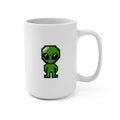 Pixel Alien Mug 15oz — Cute Retro Space Coffee Cup