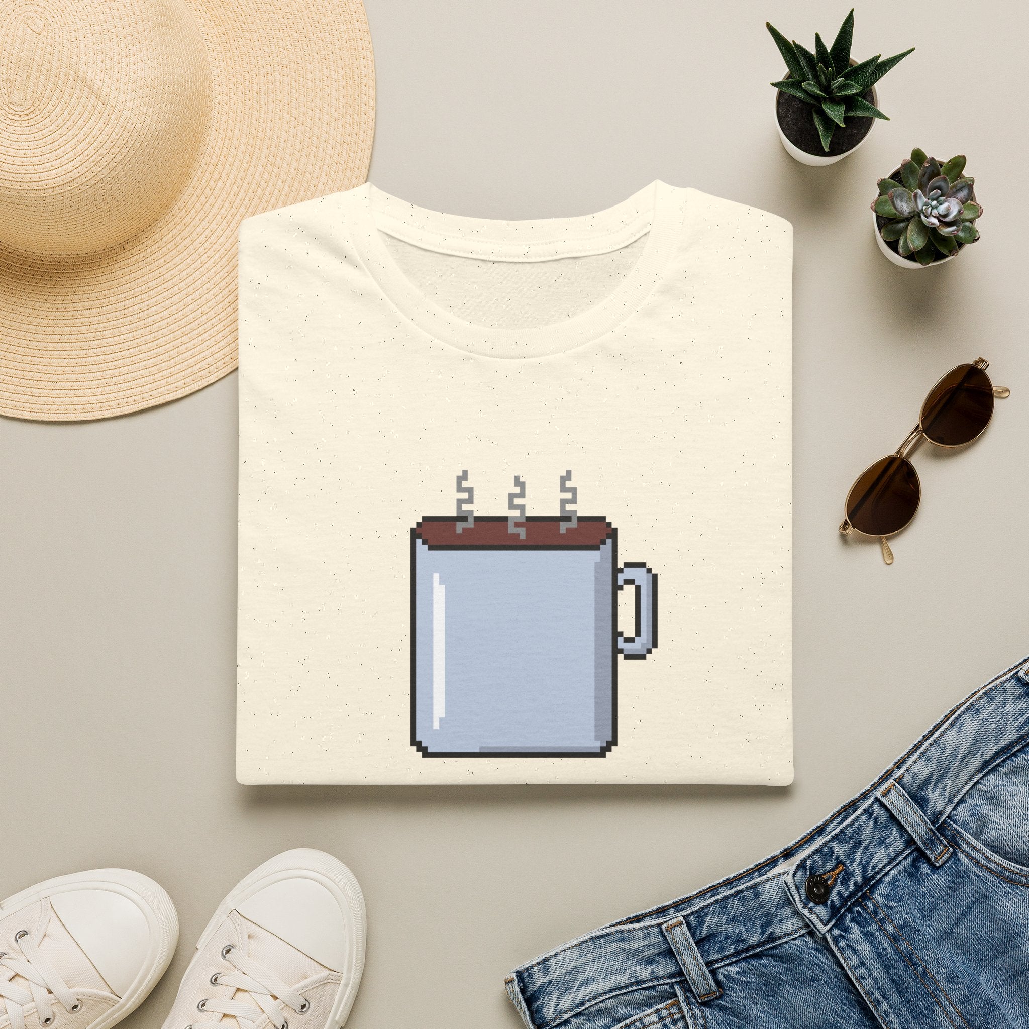 Pixel Coffee Mug T-Shirt