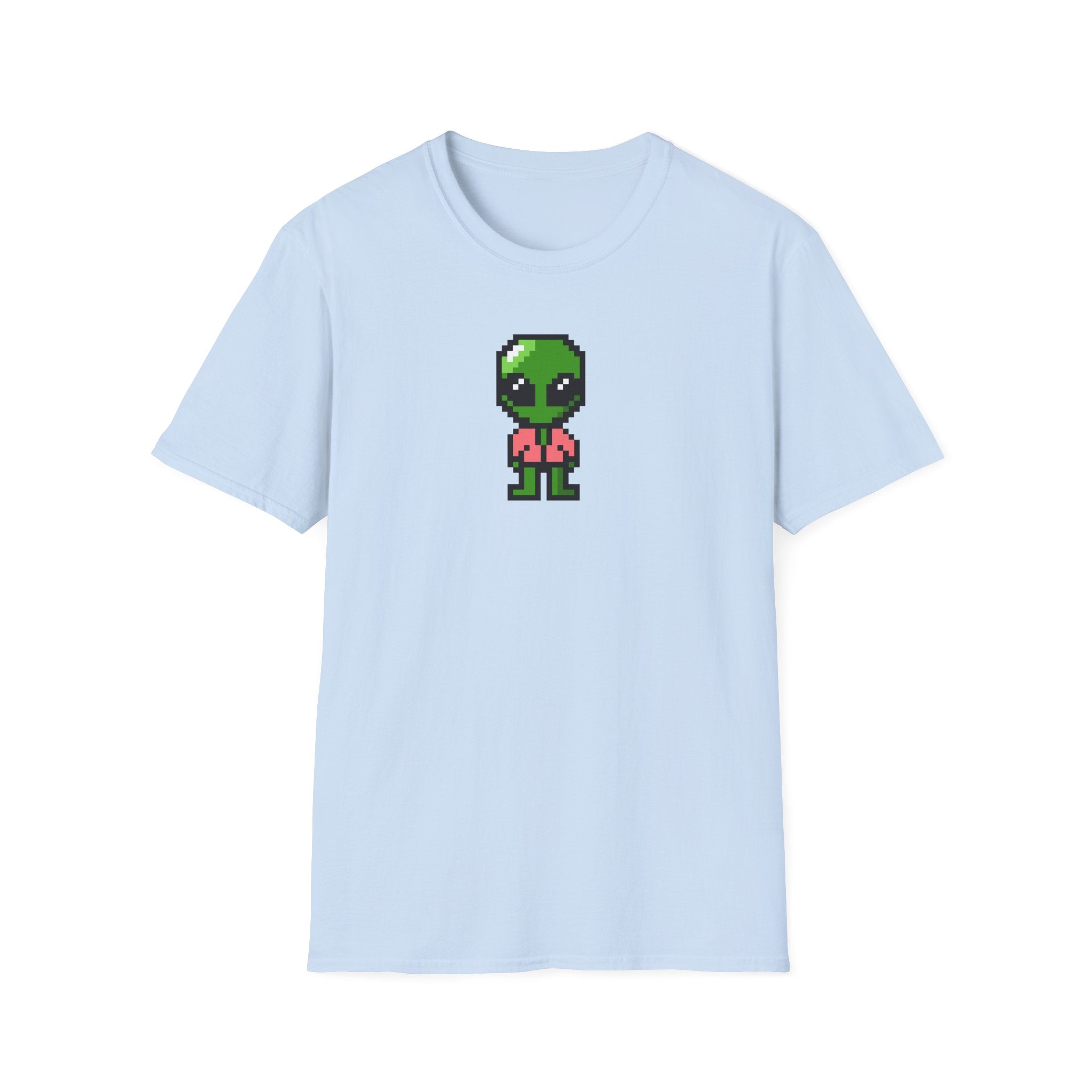 Pixel Alien T‑Shirt — Cute Retro Gamer Alien Graphic Tee