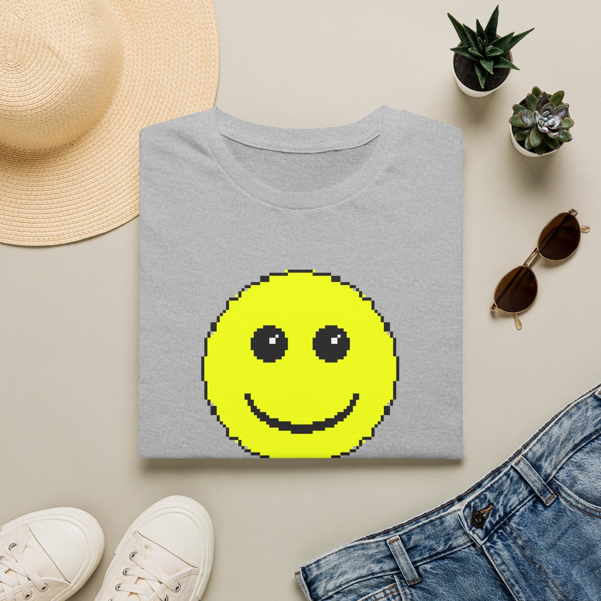 Pixel Smiley T-Shirt — Retro 8‑Bit Happy Face Tee