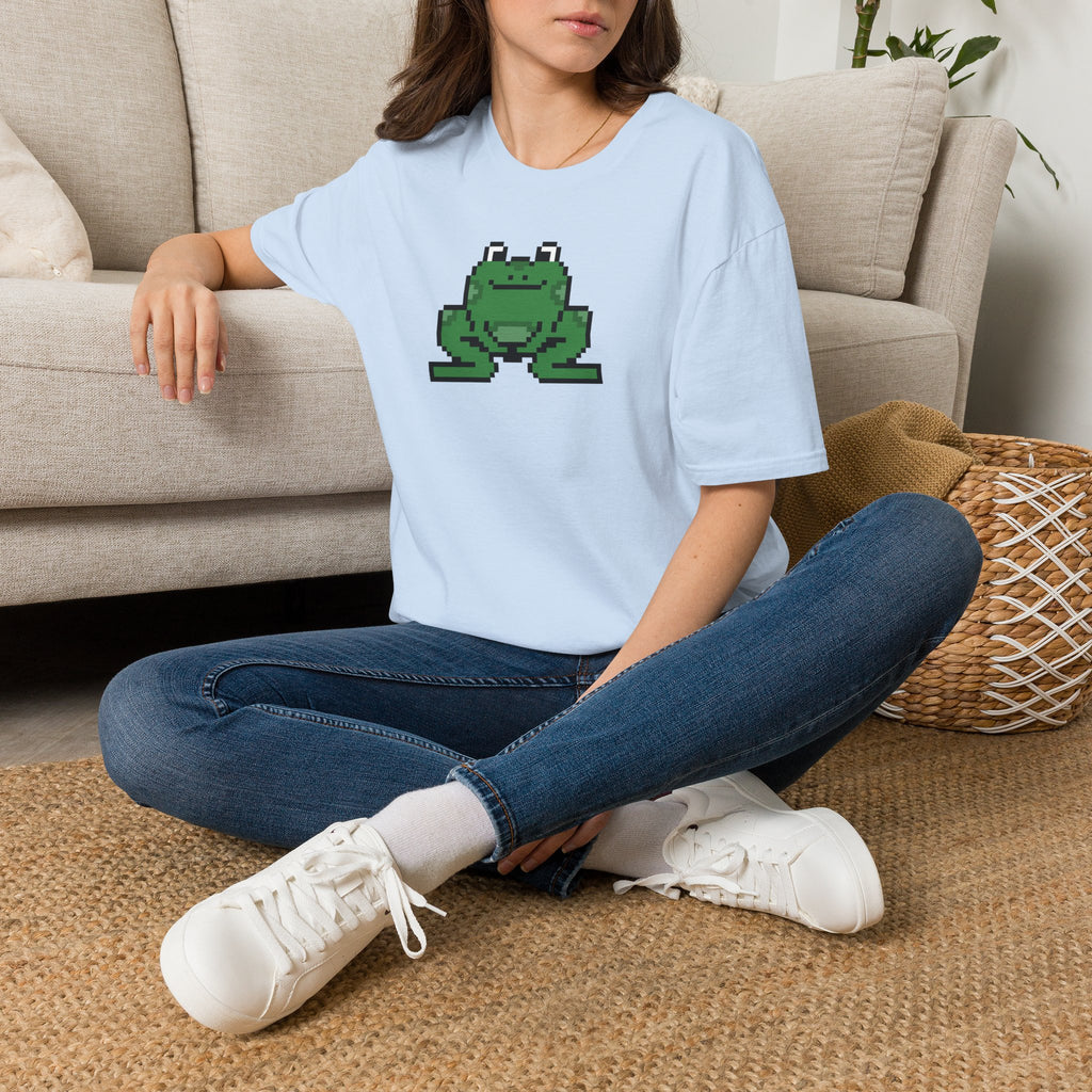 Pixel Frog T-Shirt — Cute Retro 8-Bit Frog Graphic Tee