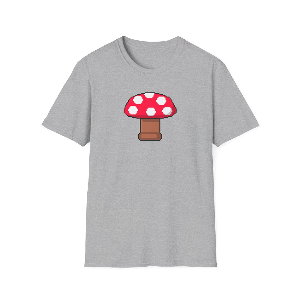 Retro Pixel Mushroom T-Shirt — Cute Mushroom Gamer Tee